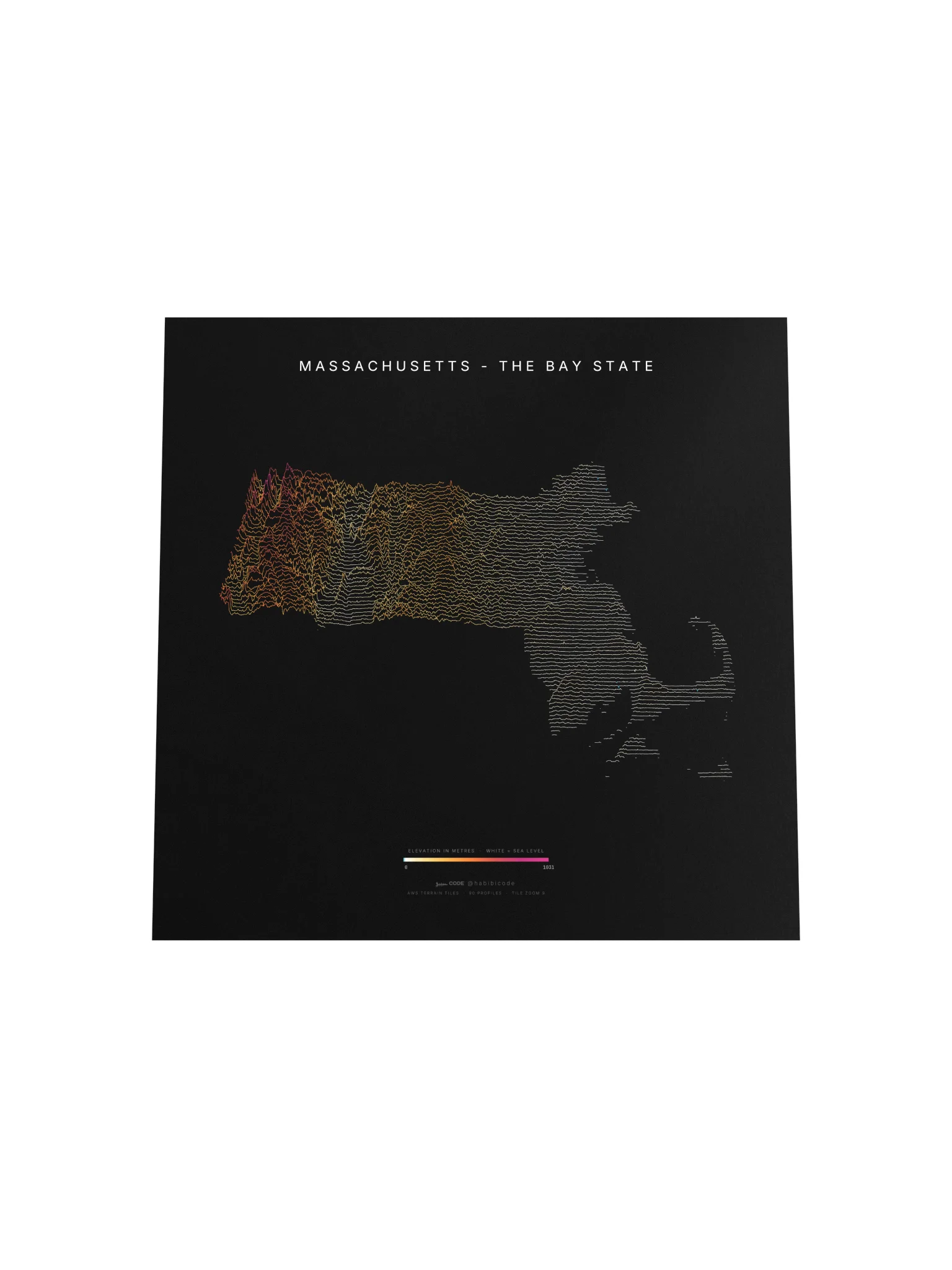 Ridgeline Poster - Massachusetts product image (4)
