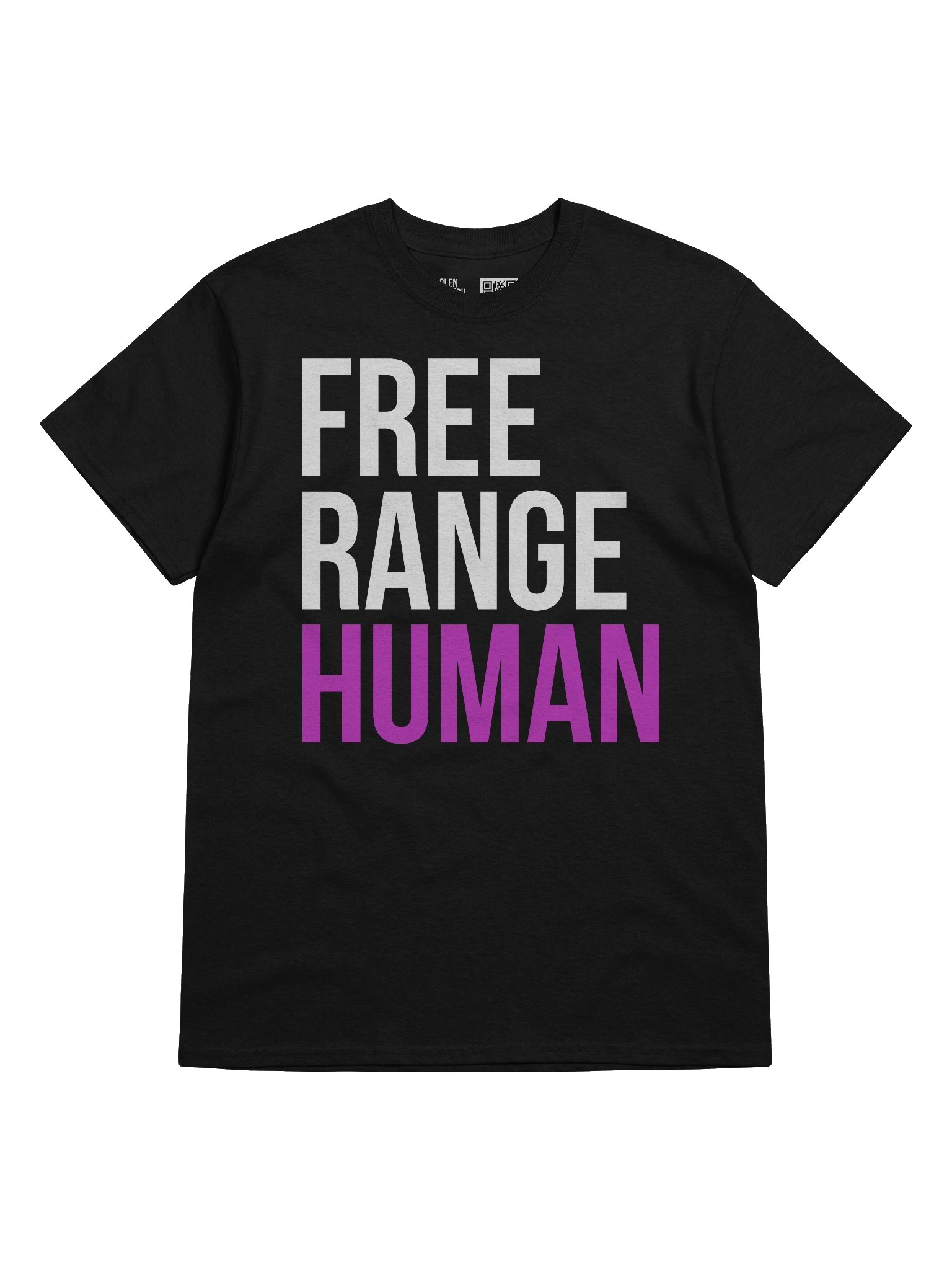 Free Range Human T-Shirt (White/Pink) product image (5)