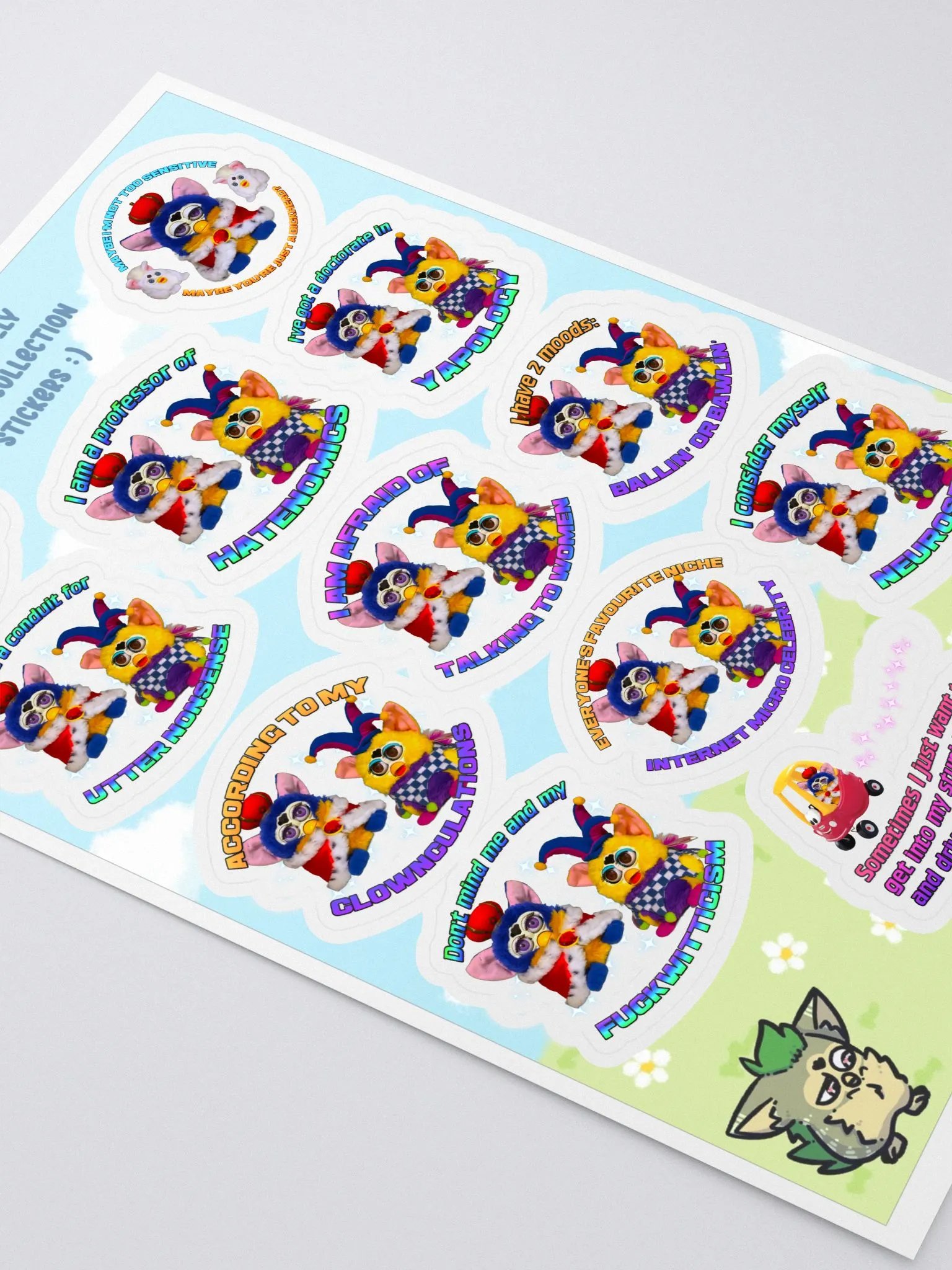 Silly Furby Sticker Sheet 4 product image (3)