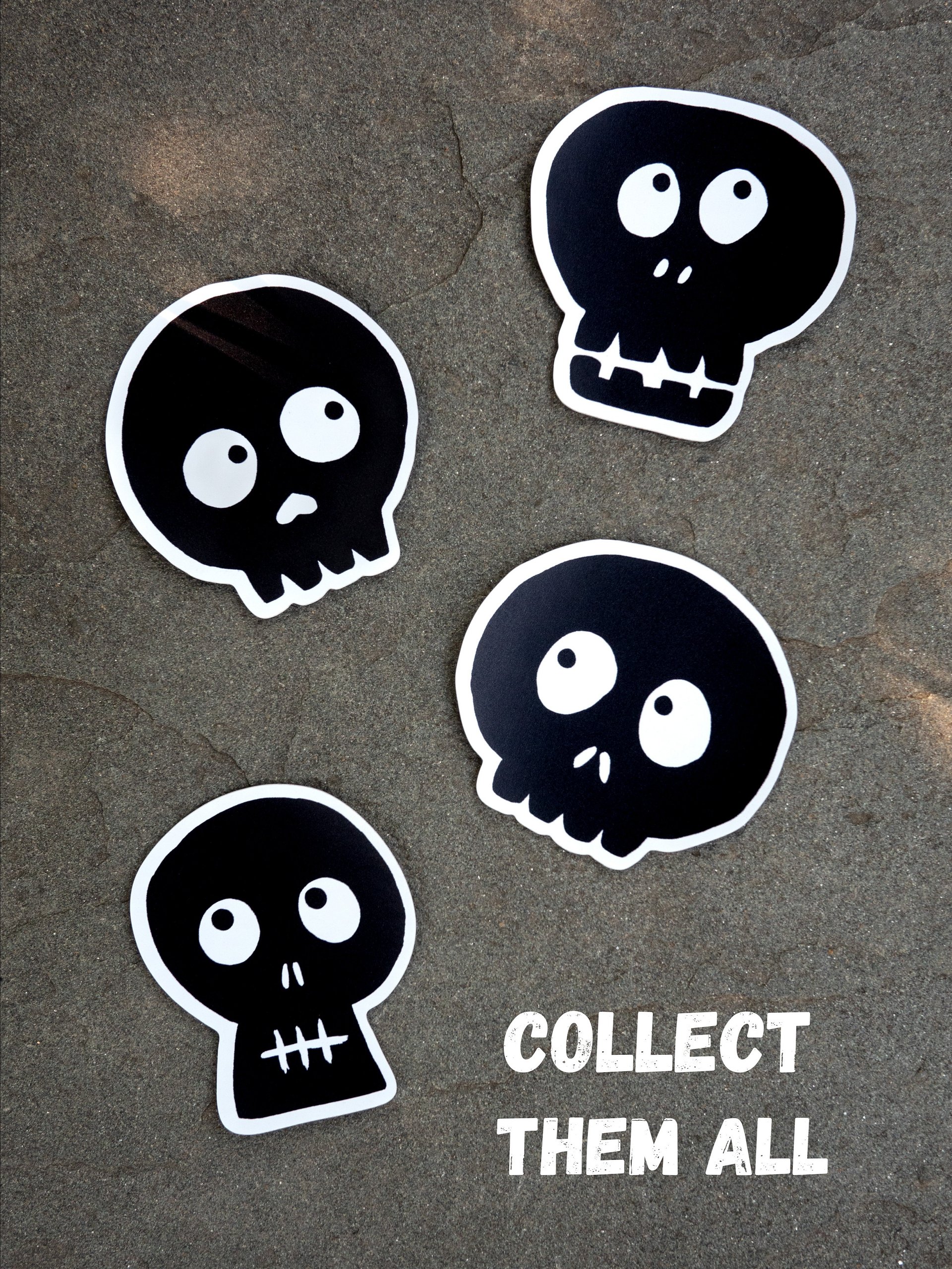 VINYL STICKER - SKULL 02 product image (5)