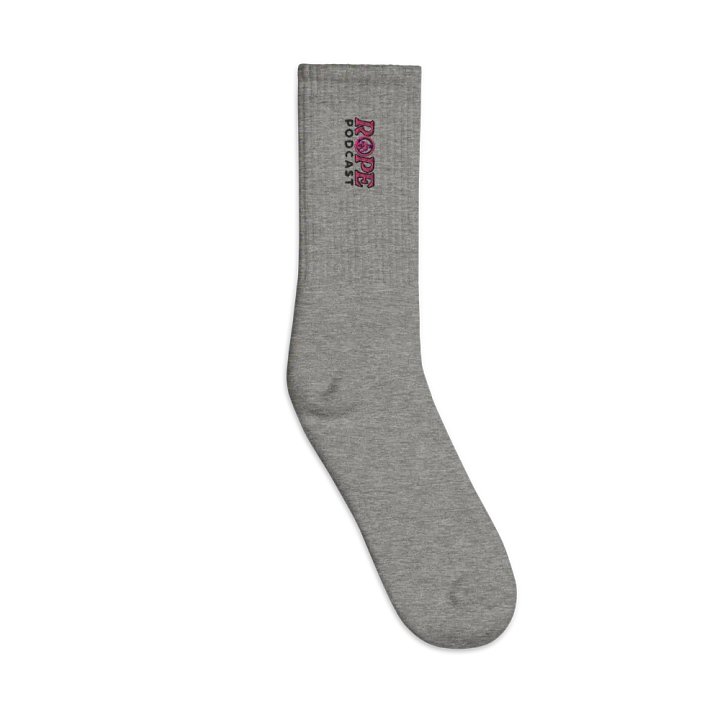 Rope Podcast Logo Embroidered Socks product image (1)