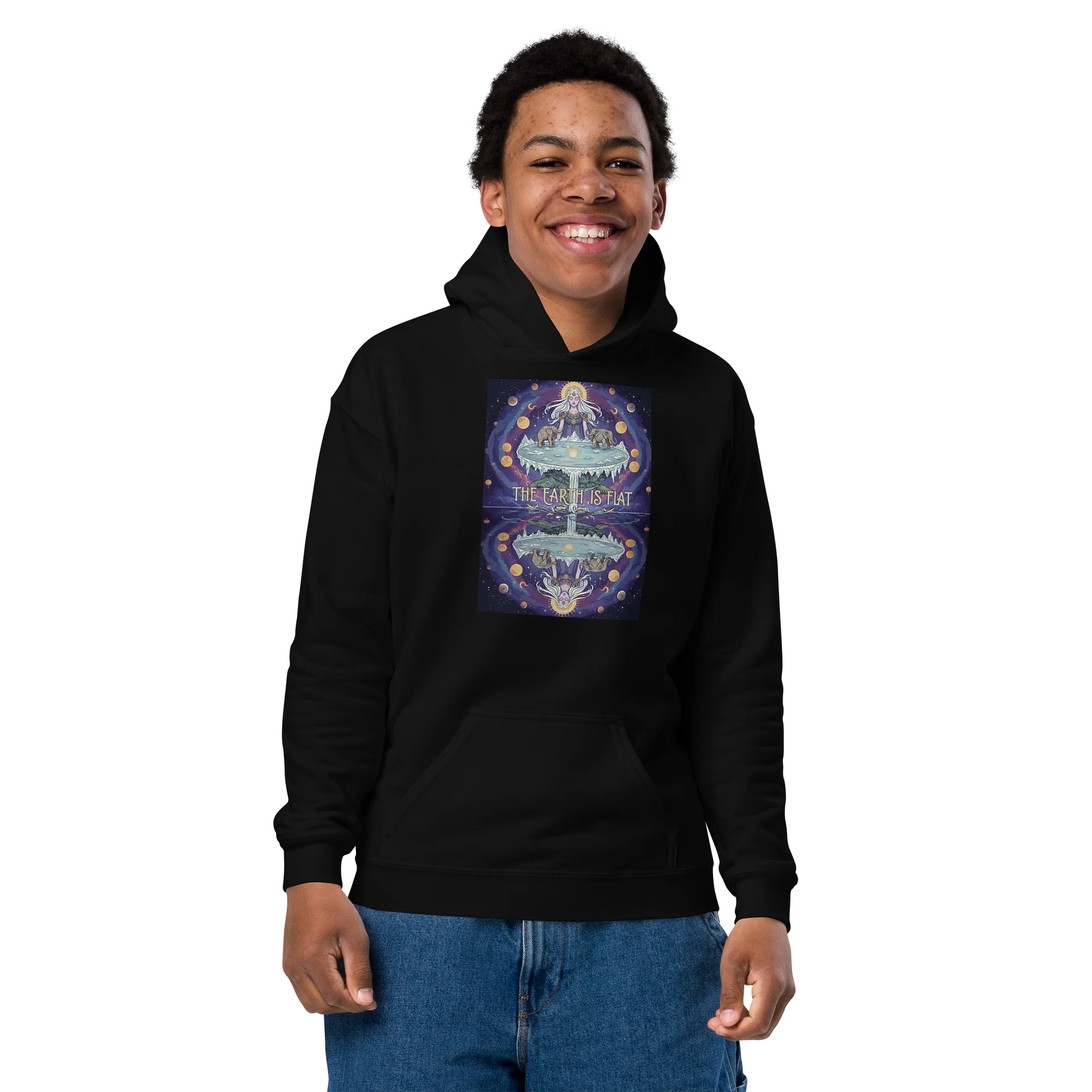 Domed Realm -Flat Earth -Youth Hoodie product image (2)