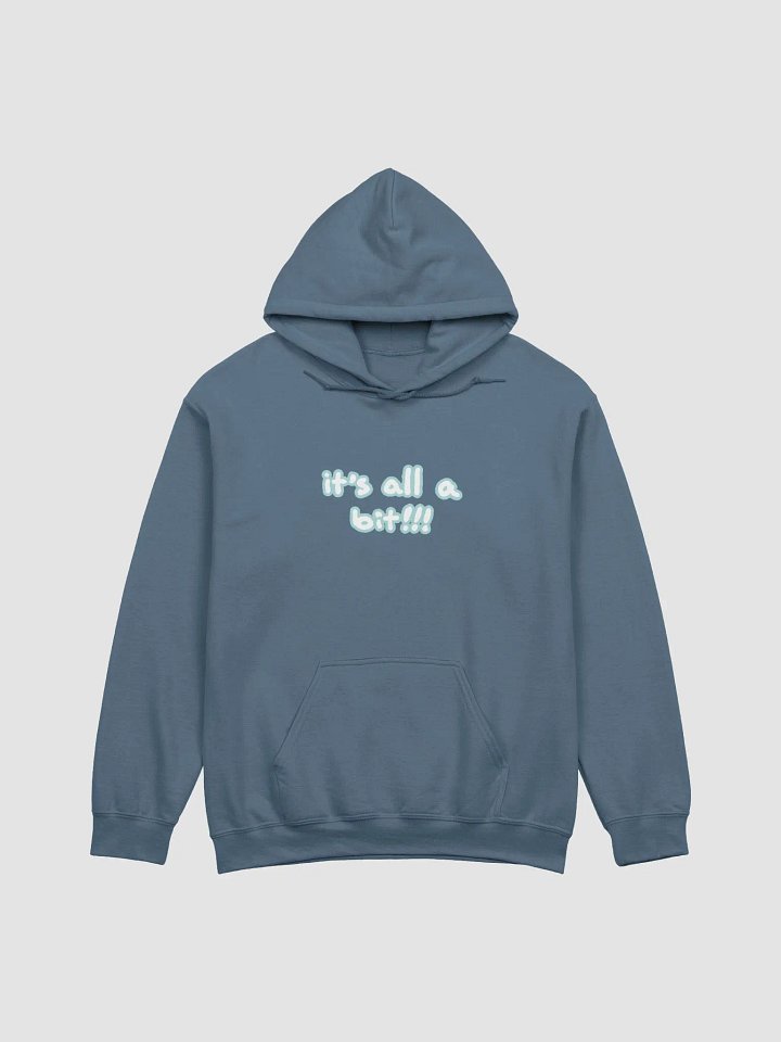 “It’s all a bit!!!” (lined design, #A8D7D8) classic hoodie product image (2)