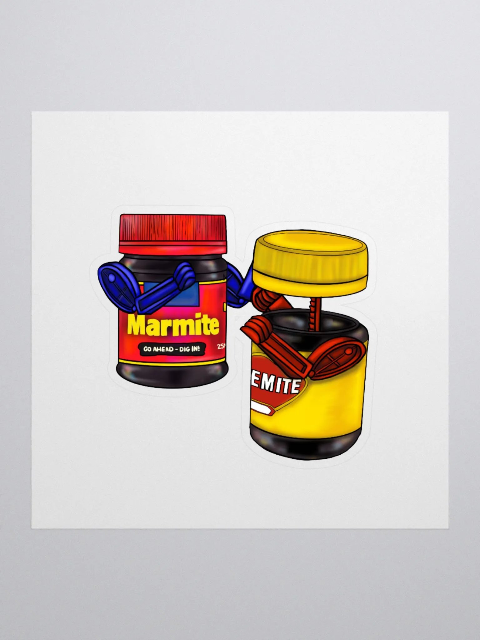 Marmite vs Vegemite Sticker product image (1)