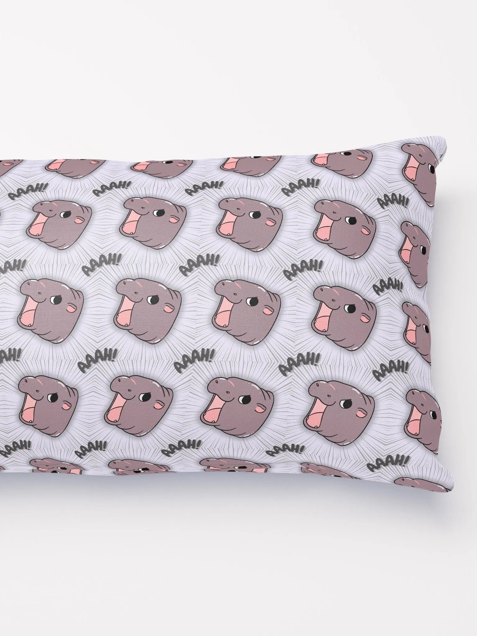 MOODENG'S LIGHT PURPLE AAAH! PILLOW! product image (3)