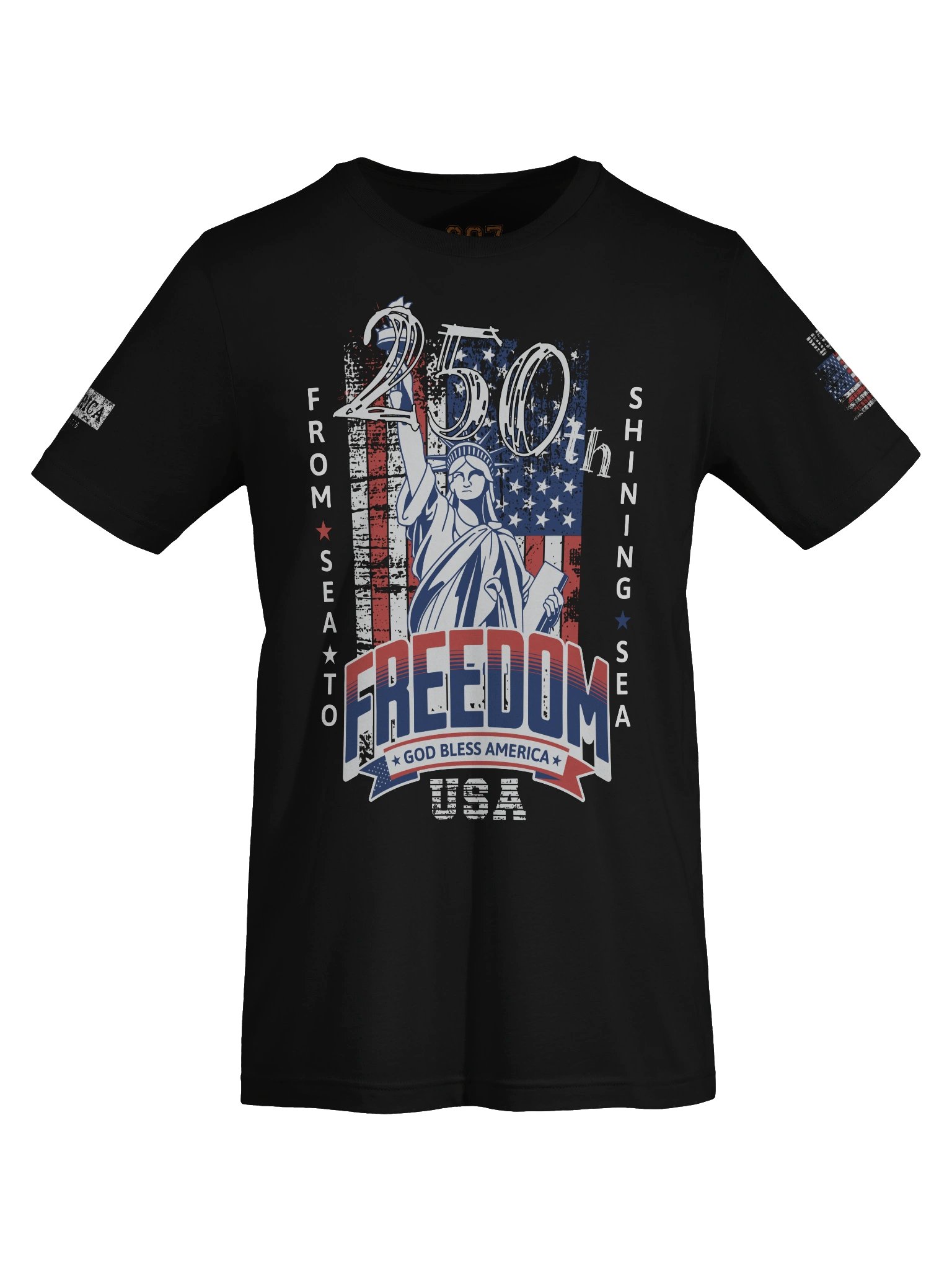Vintage USA 250th Anniversary T-Shirt | Semiquincentennial Liberty Patriotic Tee product image (5)