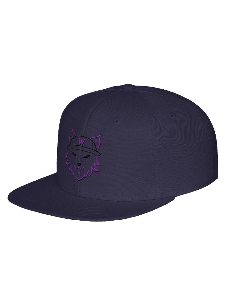 wolf_eyed Logo Purple Outline Snapback Hat product image (8)