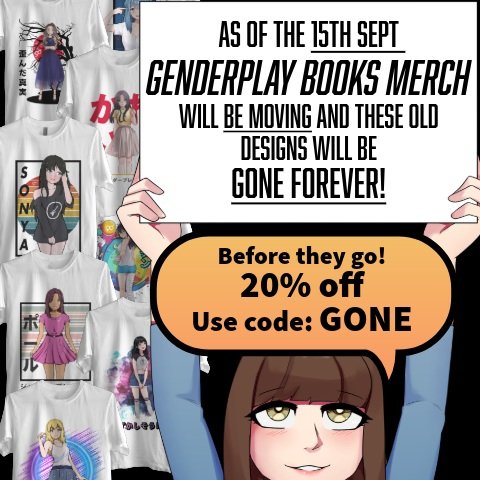 Once they are gone they are gone!

https://genderplay-books-merch.creator-spring.com
