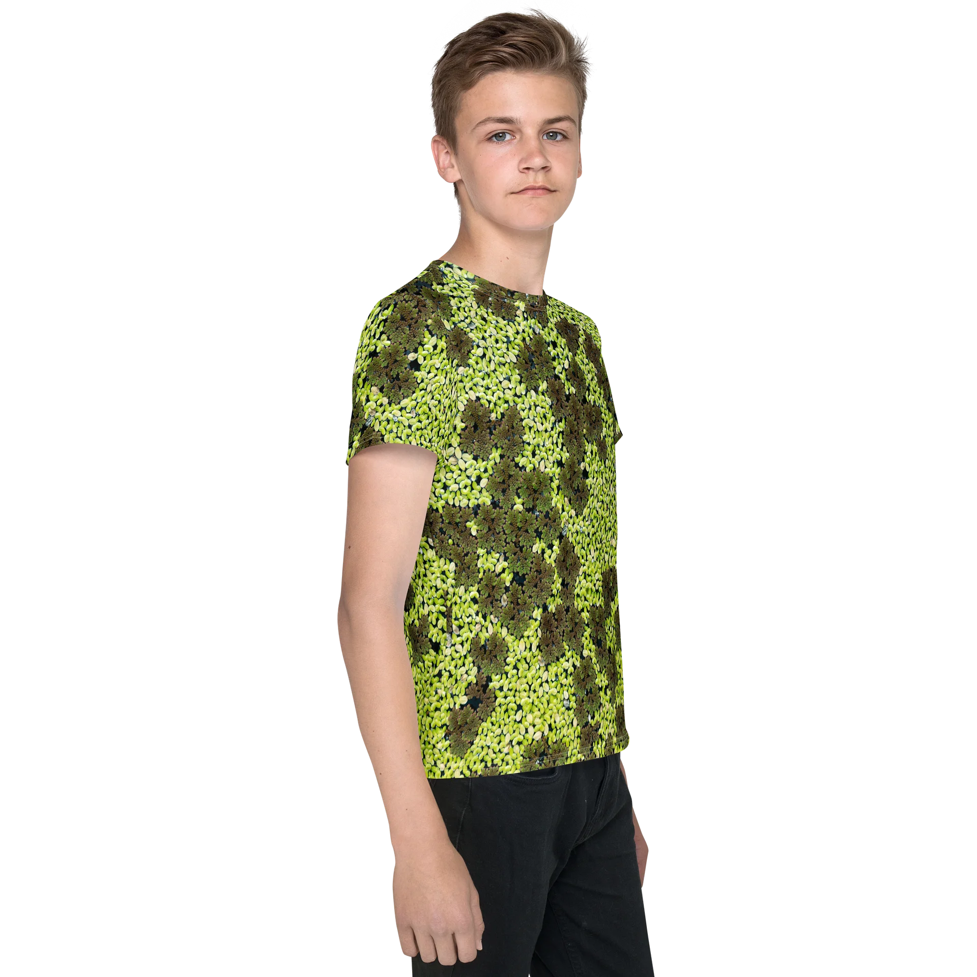 Verdant Life All-Over Print Youth Crew Neck T-Shirt product image (4)