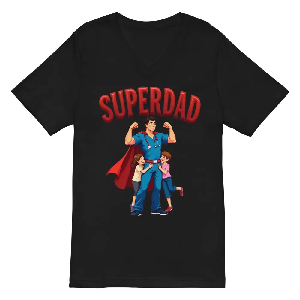 Superdad Medical Hero V-Neck Tee product image (3)