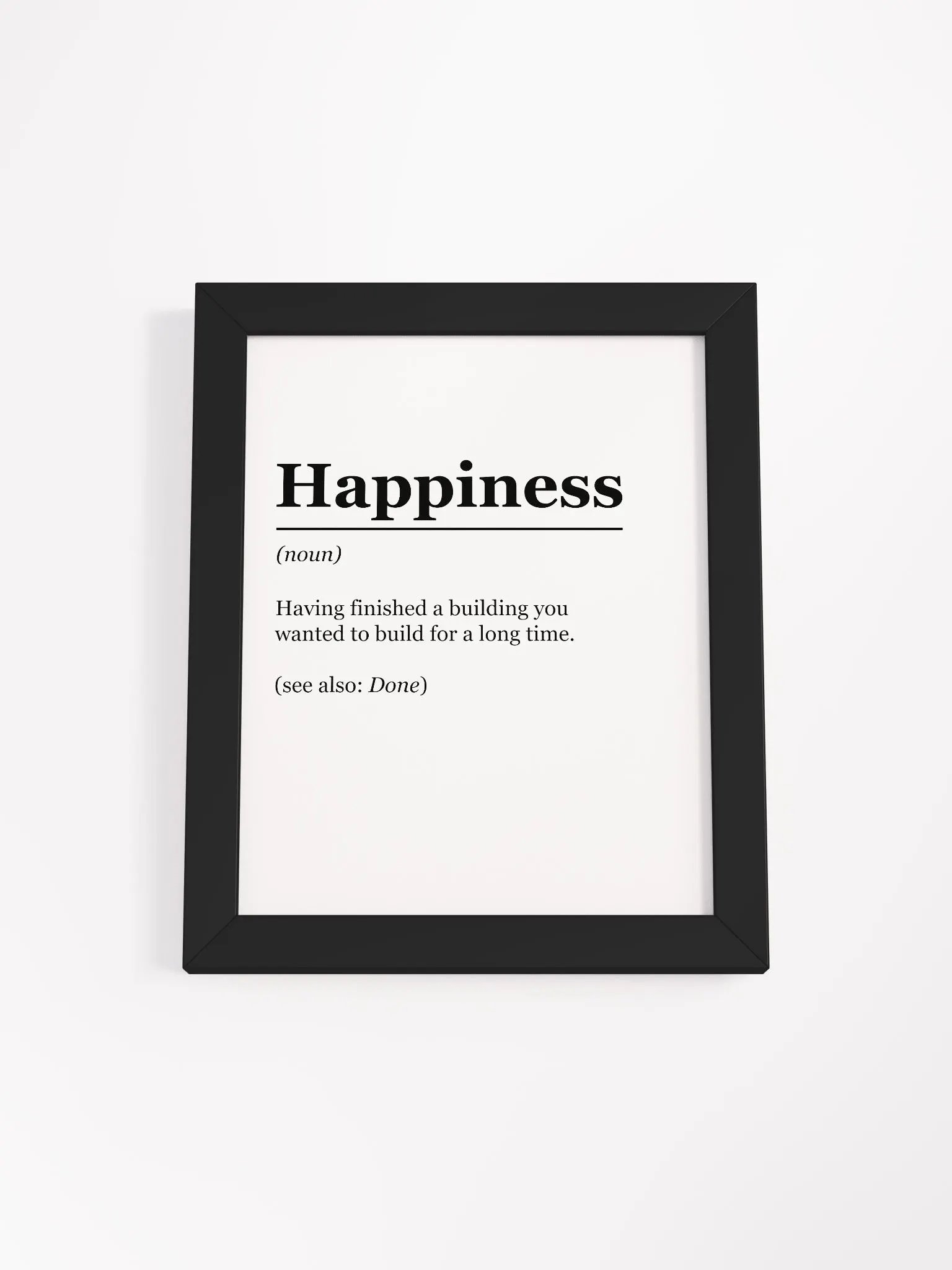 "Happiness: Defined" Framed Poster product image (1)