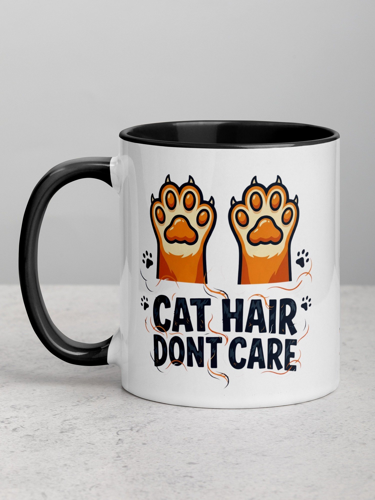 Cat Hair Don't Care Coffee Mug product image (2)