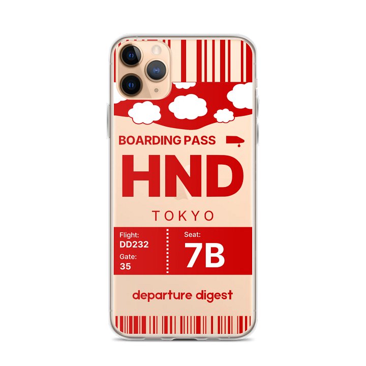 HND: Tokyo Haneda Boarding Pass Case (iPhone) product image (1)