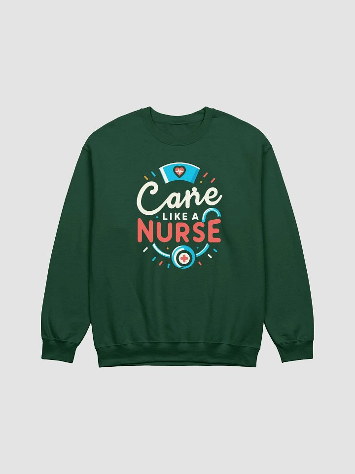Stethoscope: Nurse's Care Crewneck Sweatshirt product image (3)