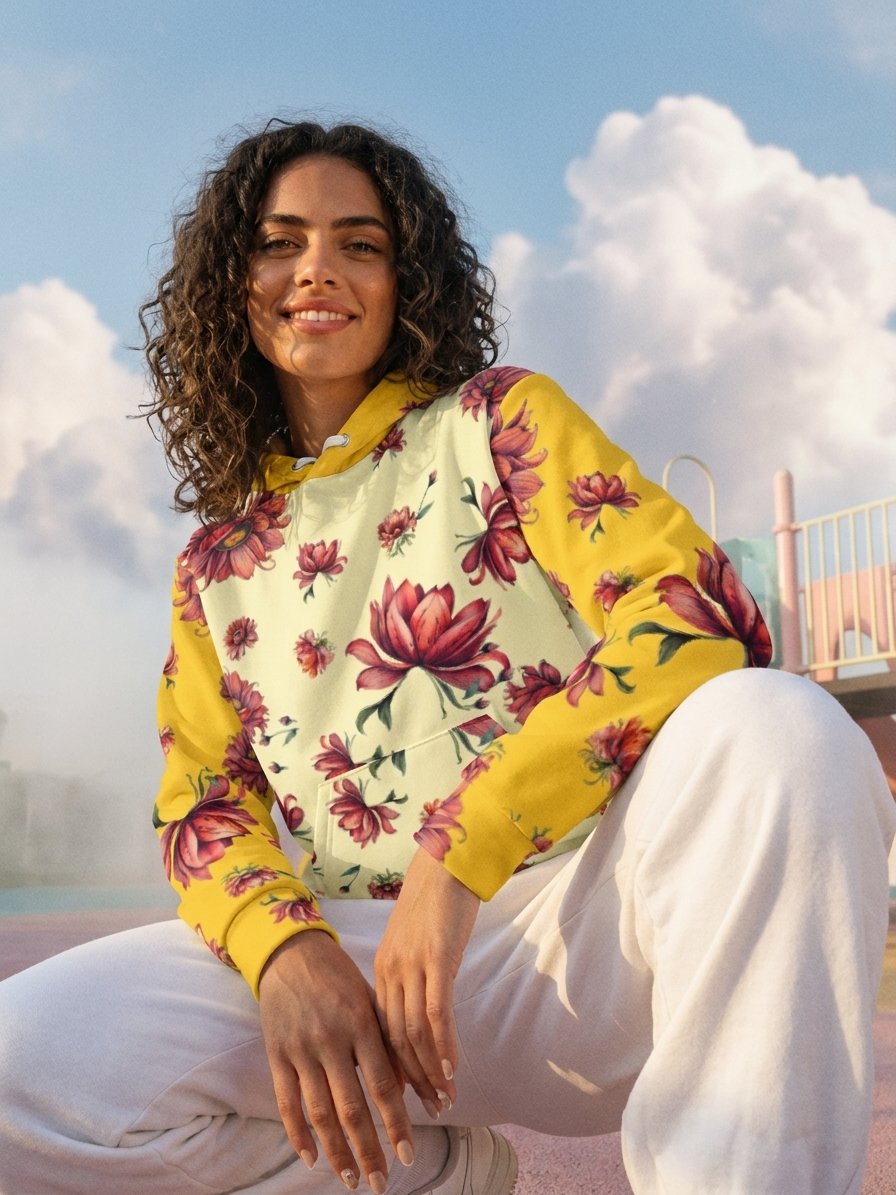 Flower thoughts-cotton hoodie product image (9)