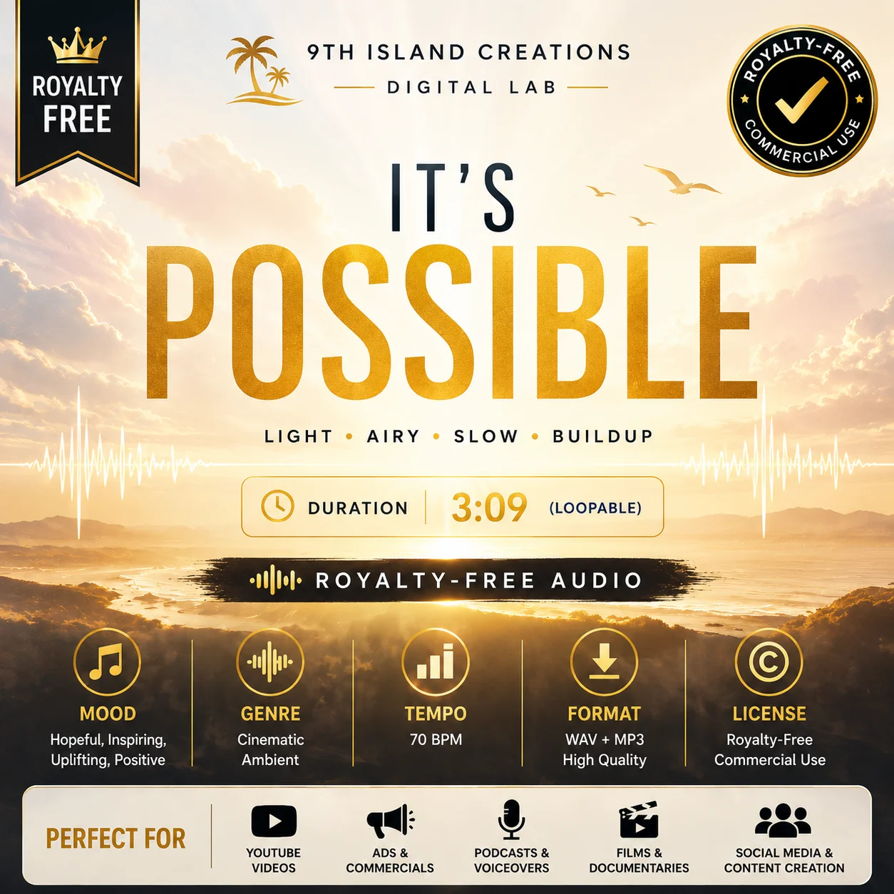 It’s Possible – Royalty-Free Ambient Cinematic Audio (Commercial Use) product image (1)