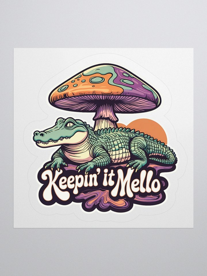 Mellow Alligator Kiss Cut Stickers product image (1)