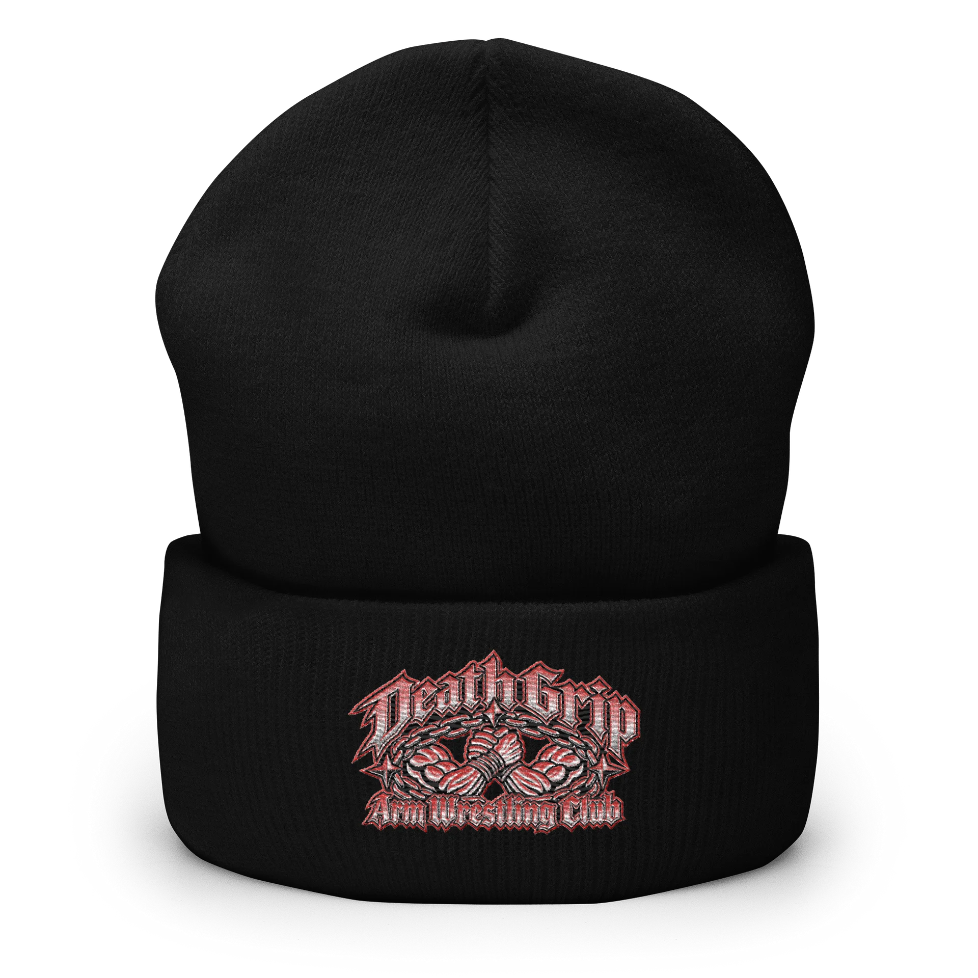 Death Grip Arm Wrestling Club – Embroidered Beanie product image (1)