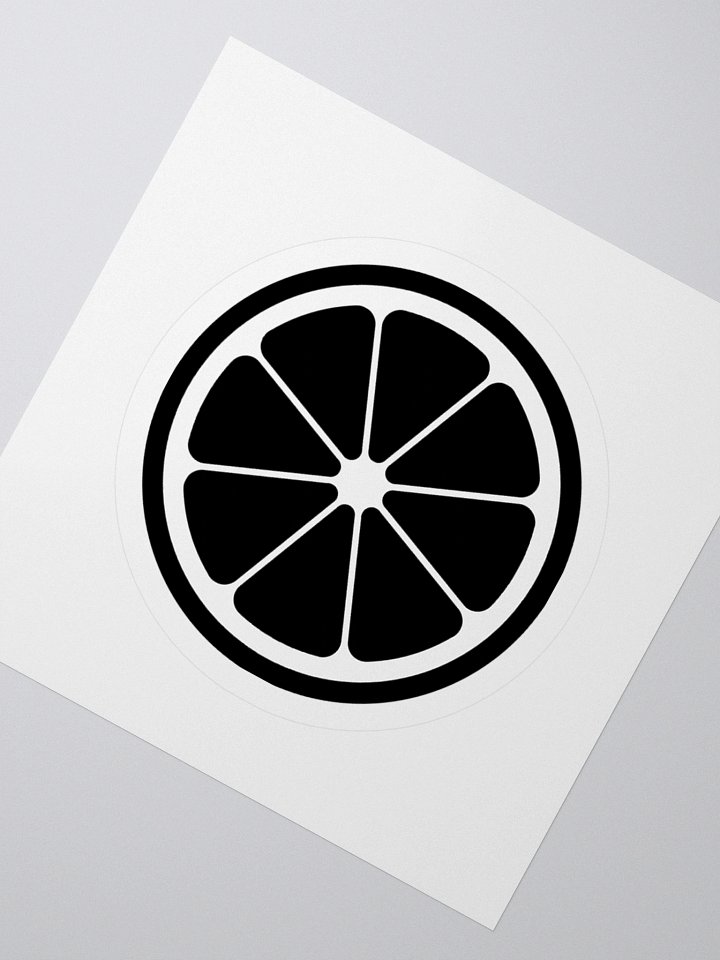 MIKAN Sticker(White×Black) product image (6)