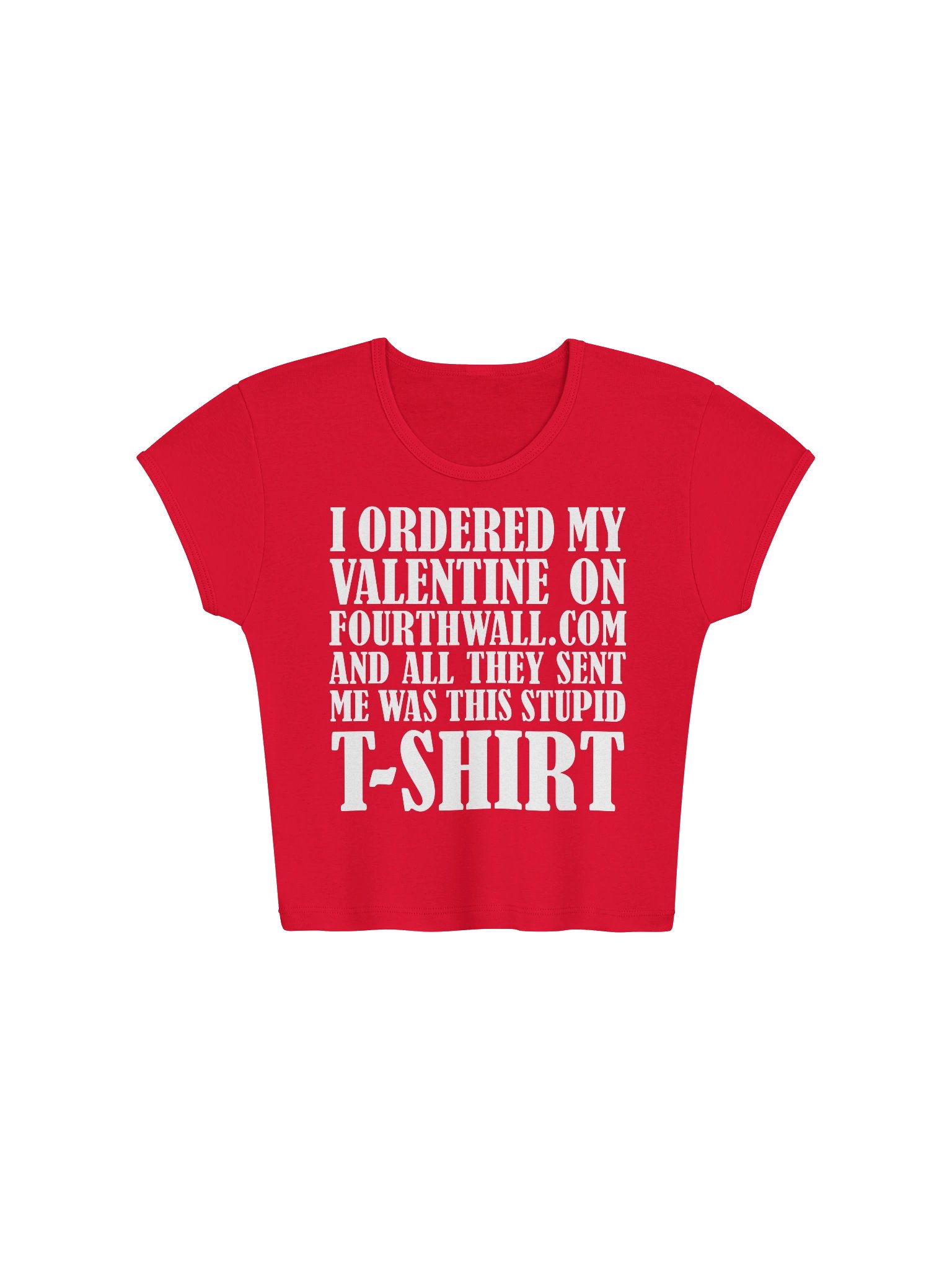 stupid v-day baby tee product image (1)