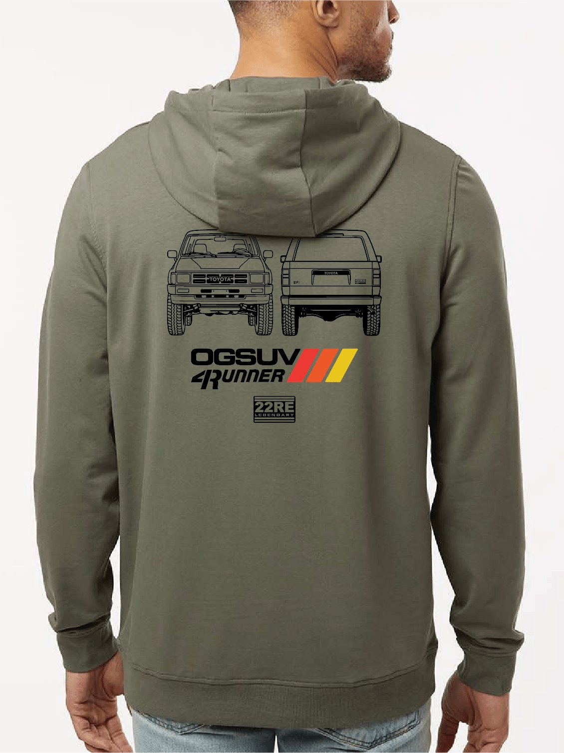 SidexSide Unisex Premium Hoodie - Olive/Black product image (1)