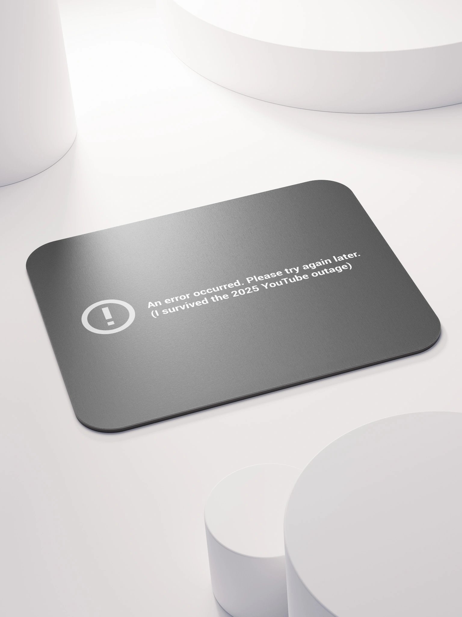 I Survived the 2025 YouTube Outage Mouse pad product image (4)