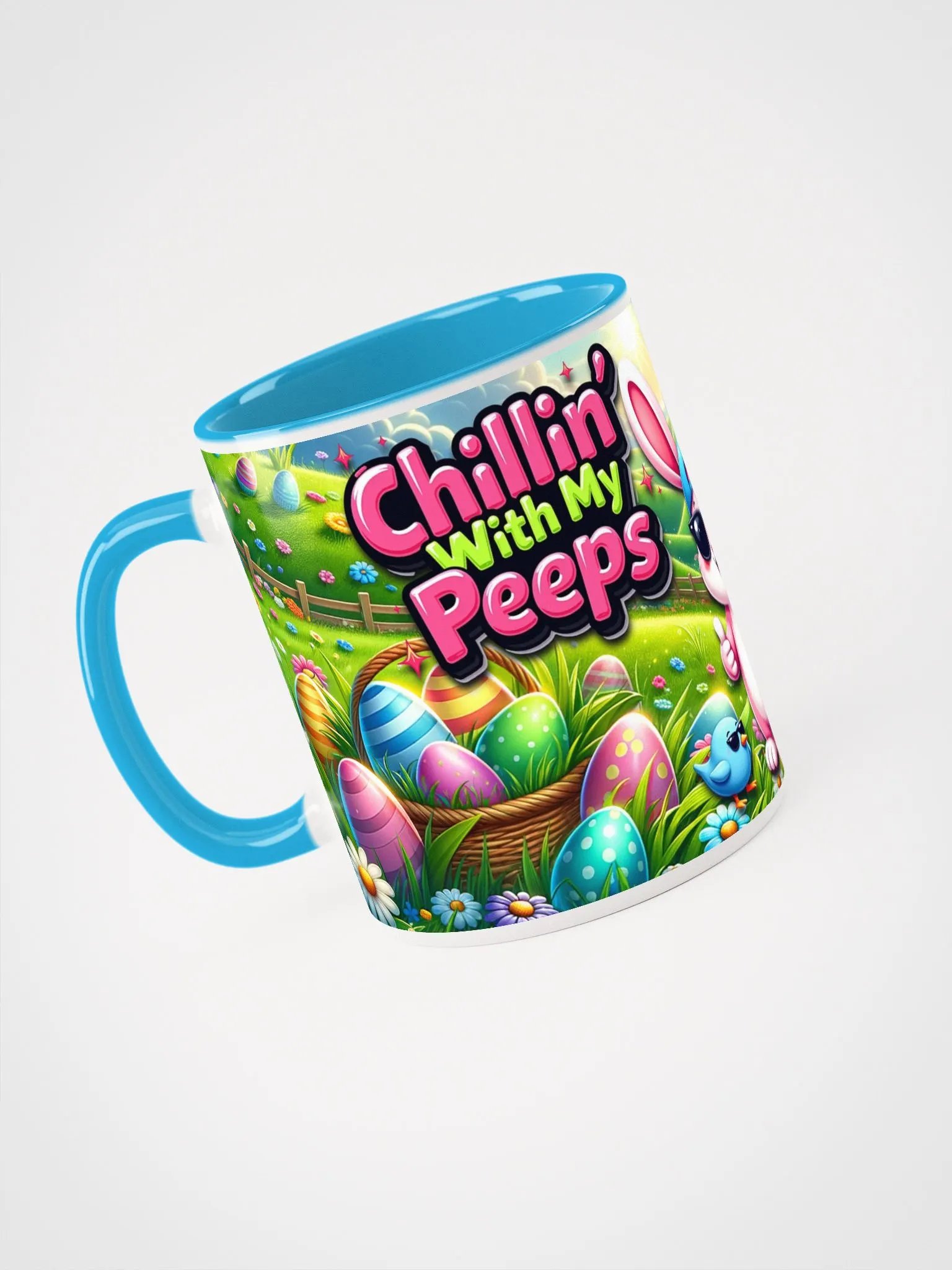 Chillin' With My Peeps Easter Bunny Ceramic Mug product image (32)