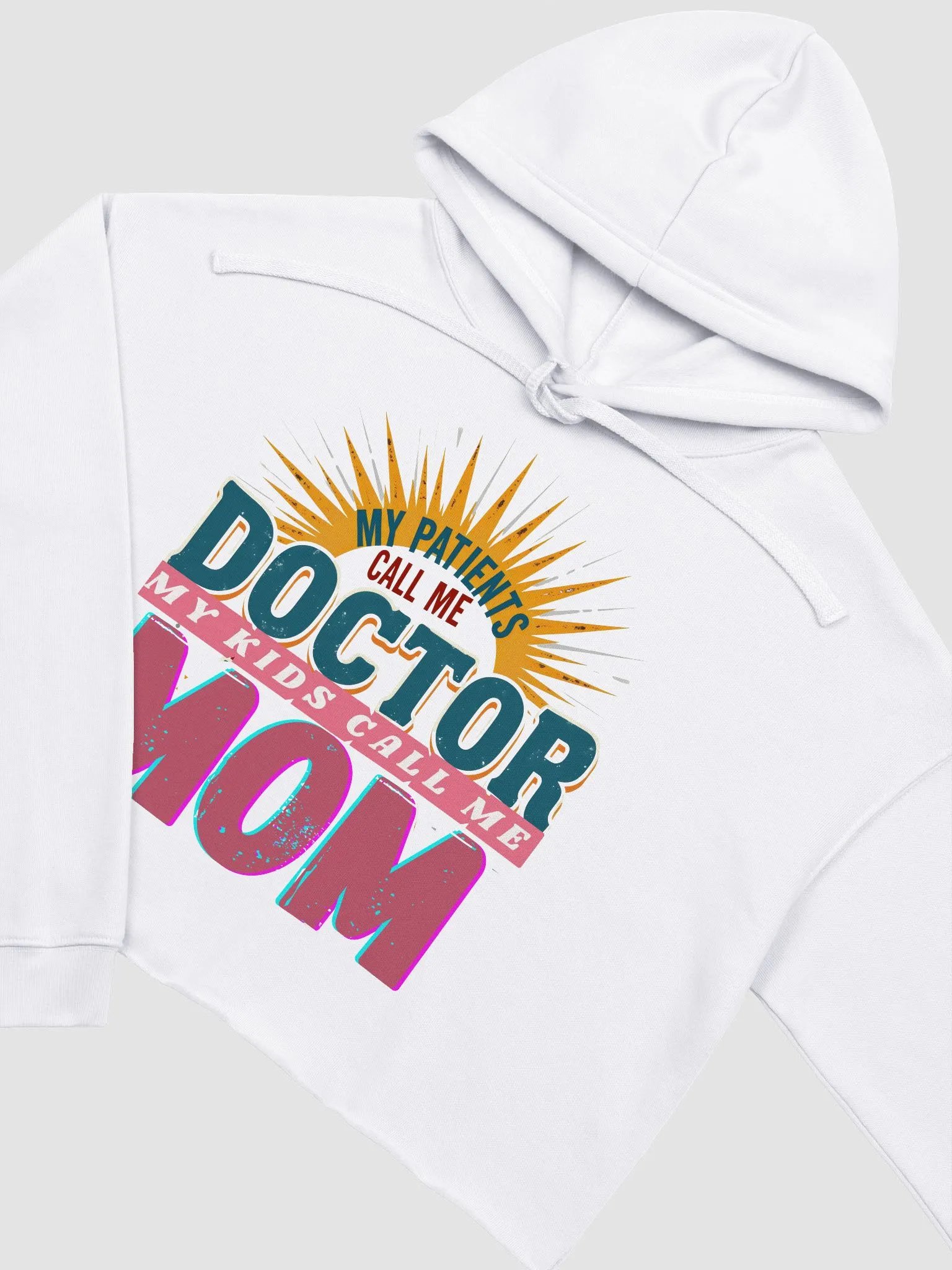 Doctor Mom Sunburst Crop Hoodie product image (25)
