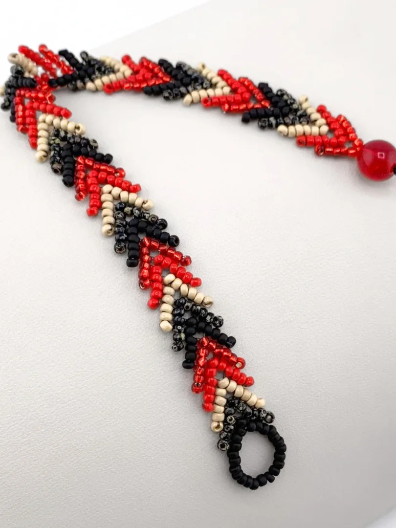 Beading Pattern - St. Petersburg Stitch Double Chain Bracelet product image (1)