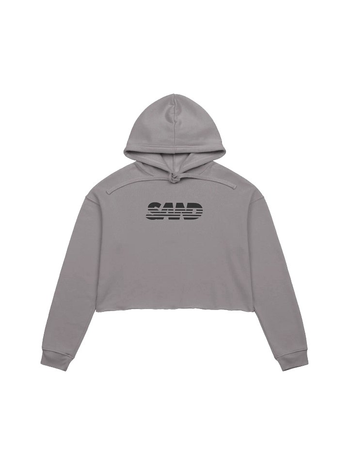 Black SAND Crop Hoodie product image (1)