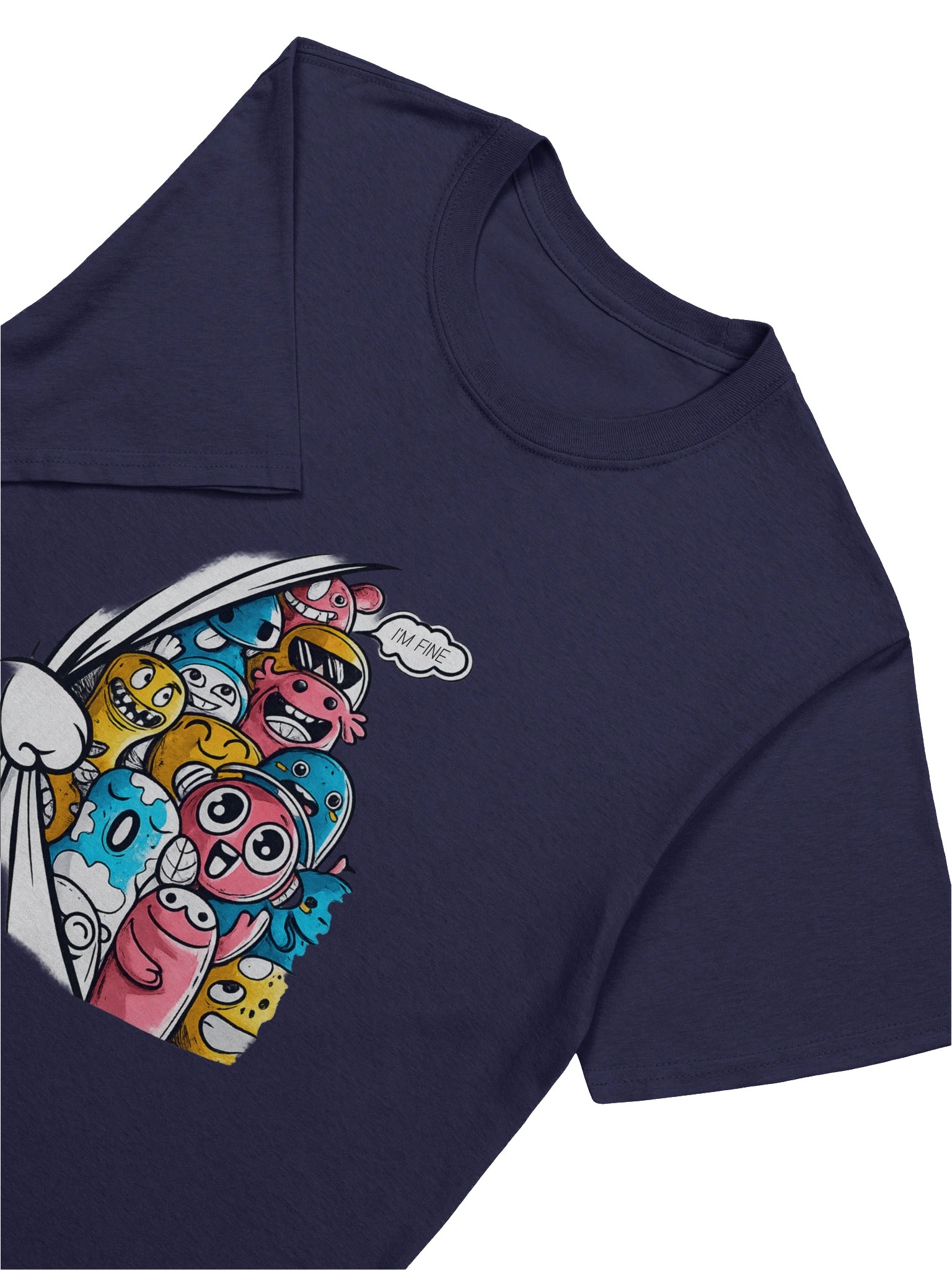 Too Many Smiles, One Crazy Vibe – Funny Cartoon T-Shirt product image (2)