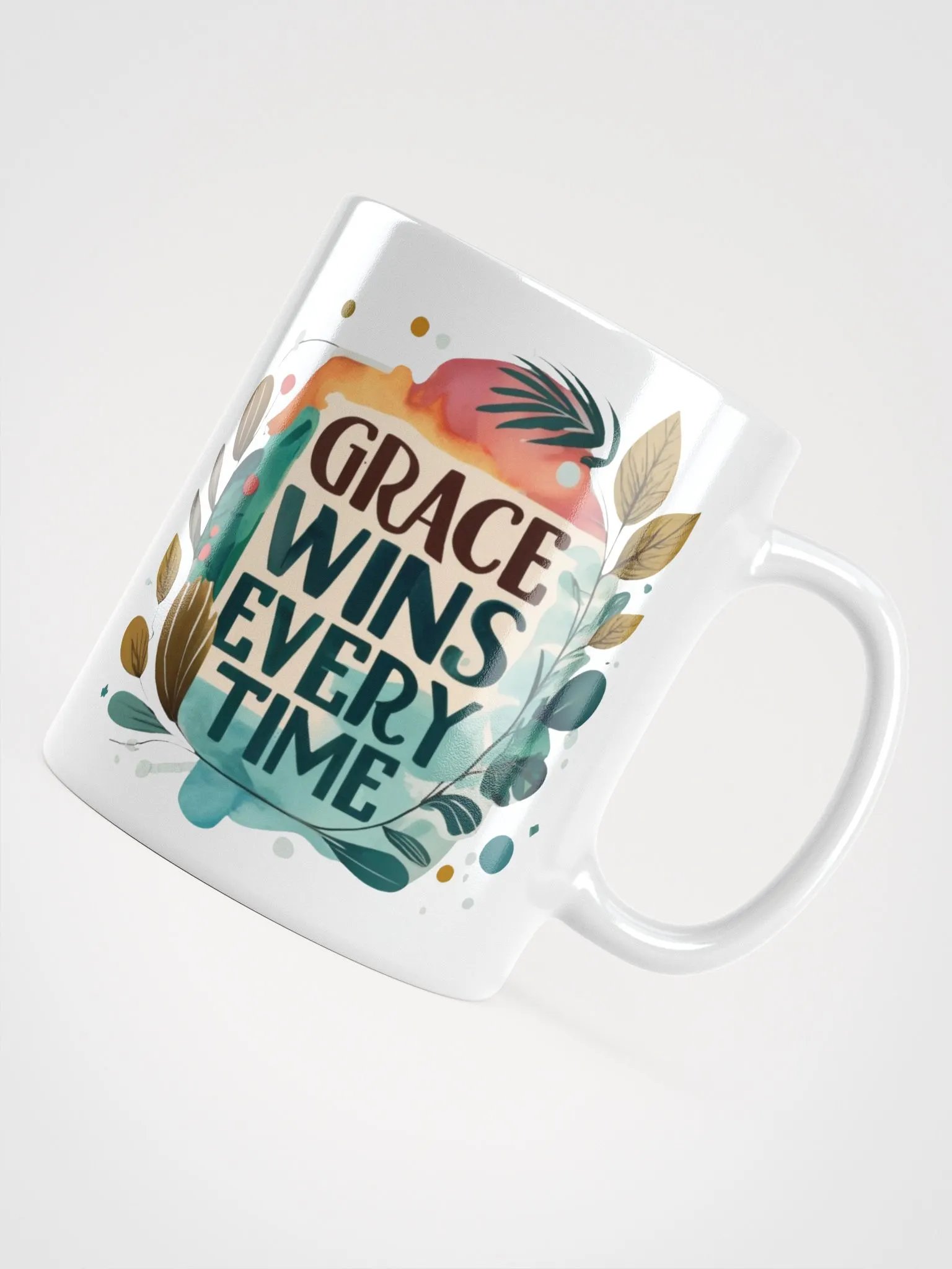 Grace Wins Every Time Ceramic Mug product image (5)