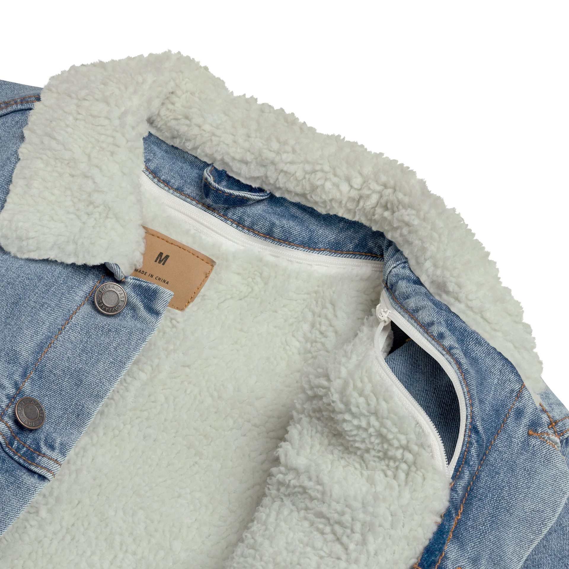 Cherry Sherpa Denim Jacket product image (4)