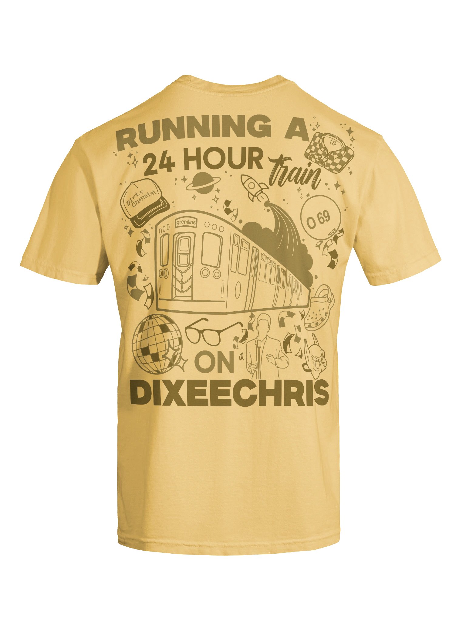 24hr Train Tee - Yellow product image (5)