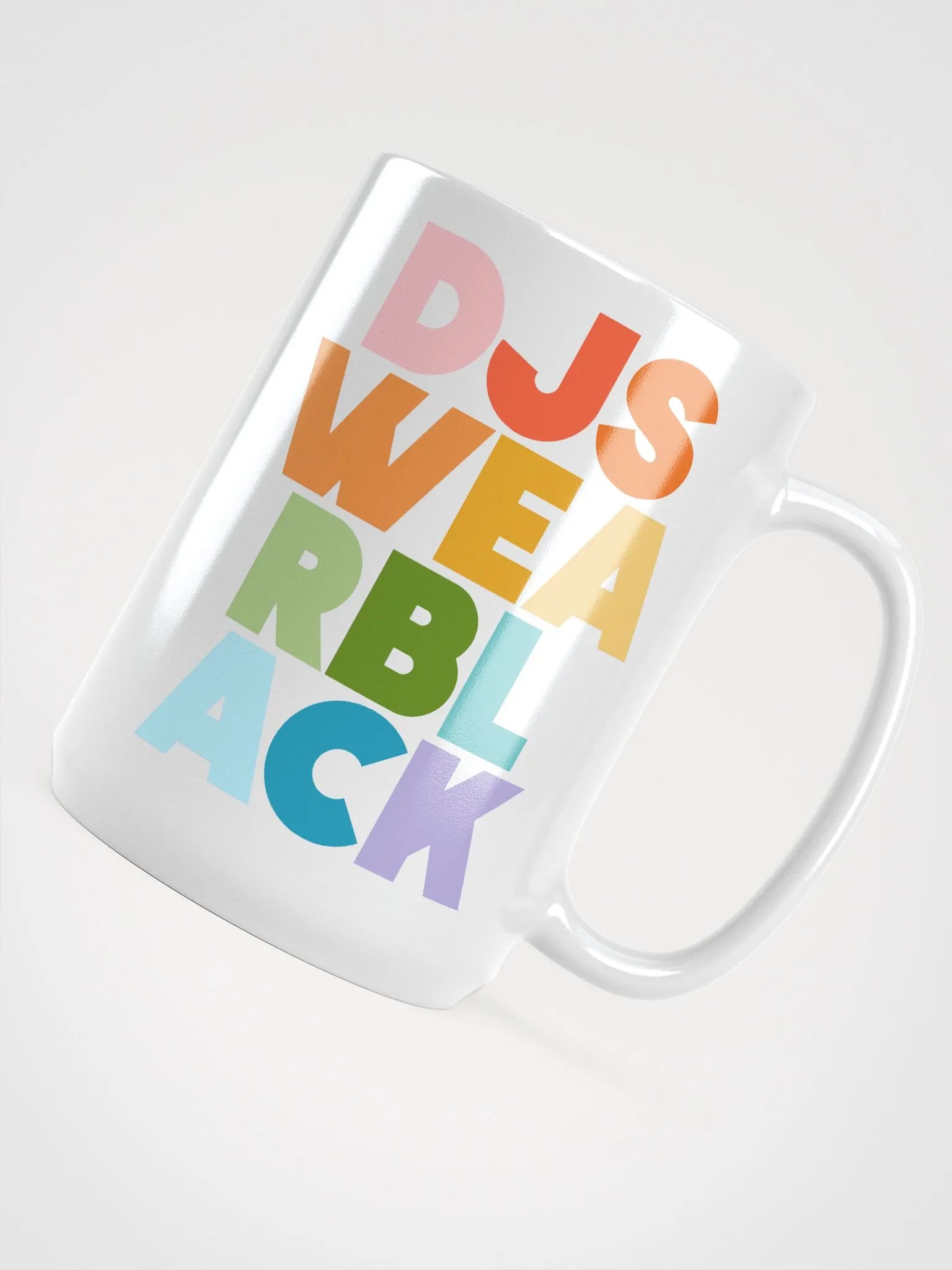 DJs Wear BLACK (col) Mug product image (4)