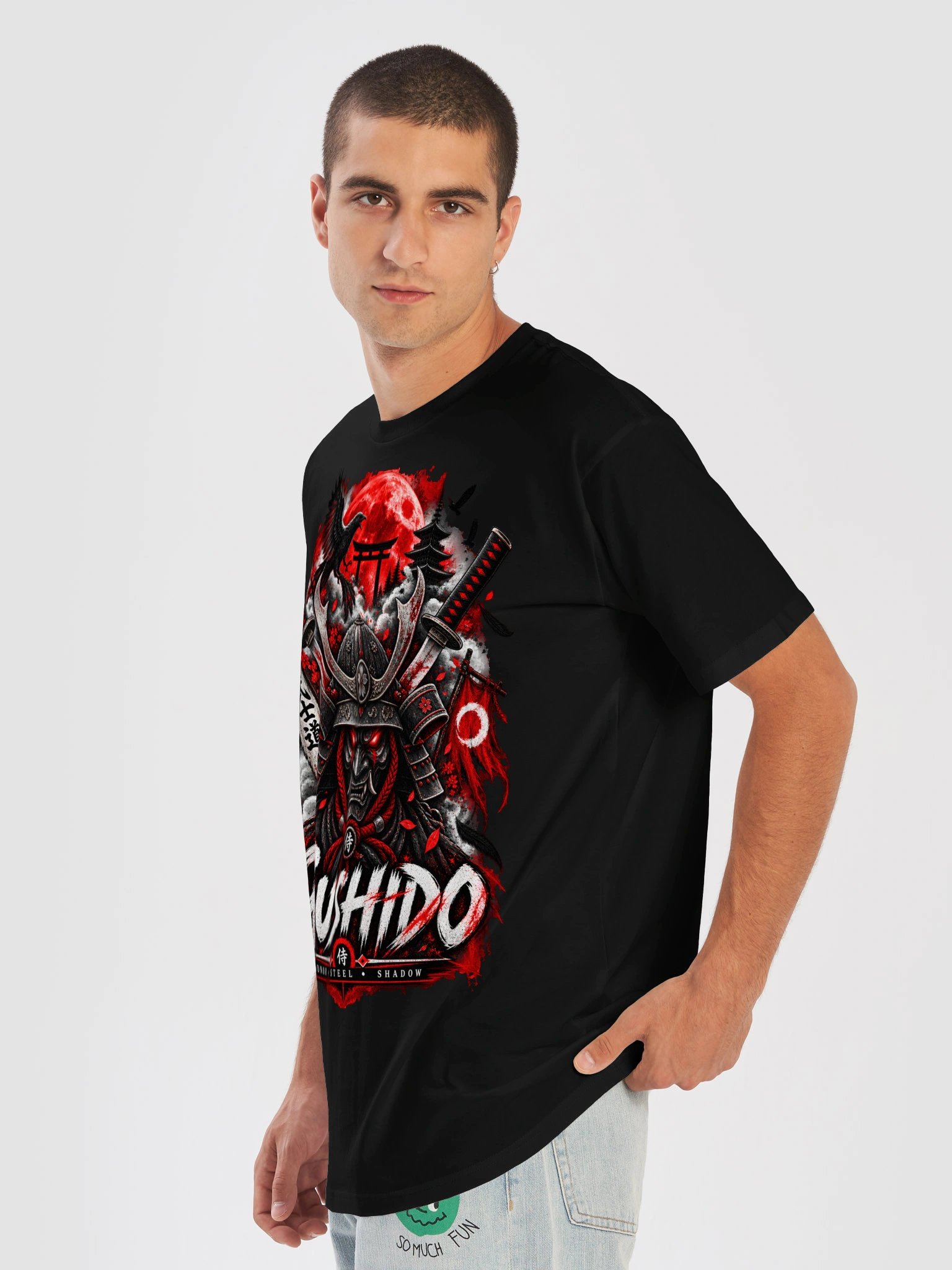 BUSHIDO Samurai T-Shirt | Dark Japanese Warrior Graphic Tee product image (51)