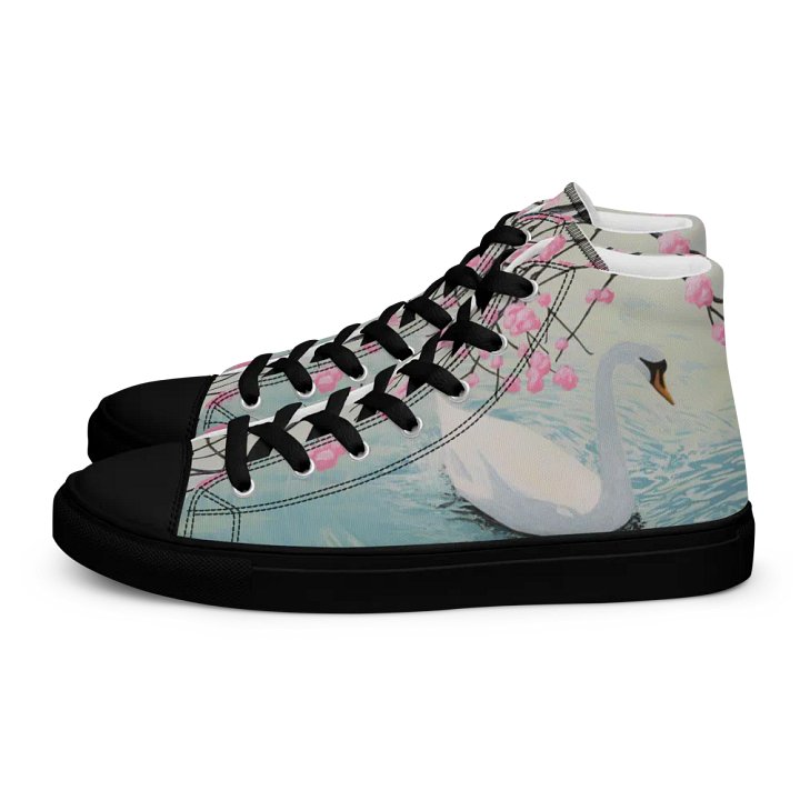 Lady Swan Retro High Top Canvas Shoes product image (1)