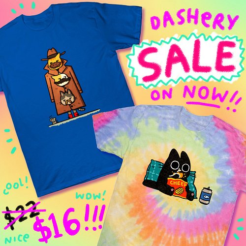 My dashery store is on sale! Get a silly thing, go on! ◉‿◉
🔗 in bio