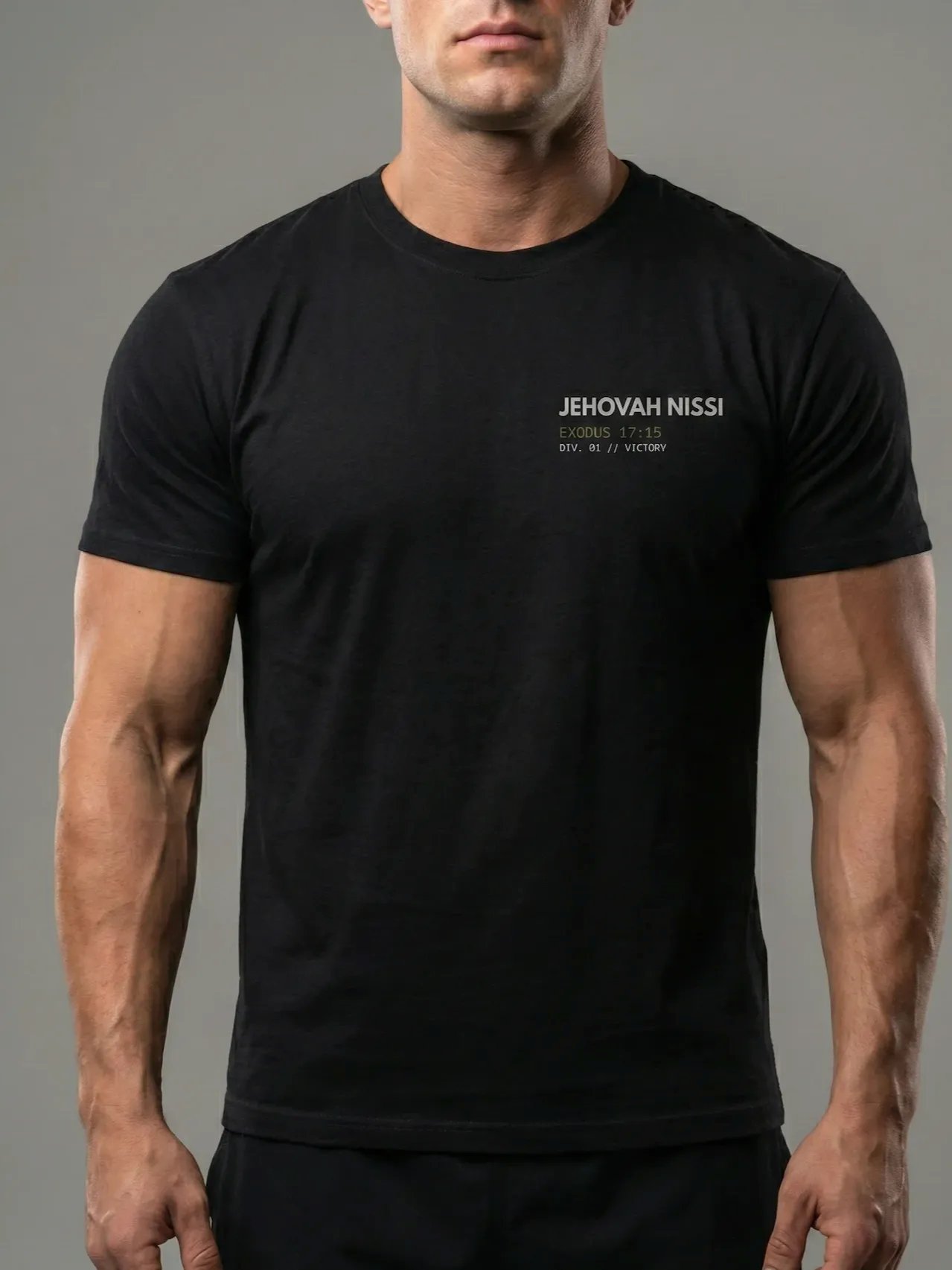 Jehovah Nissi "Victory Standard" Heavyweight Tee + Free Prayer Guide product image (4)