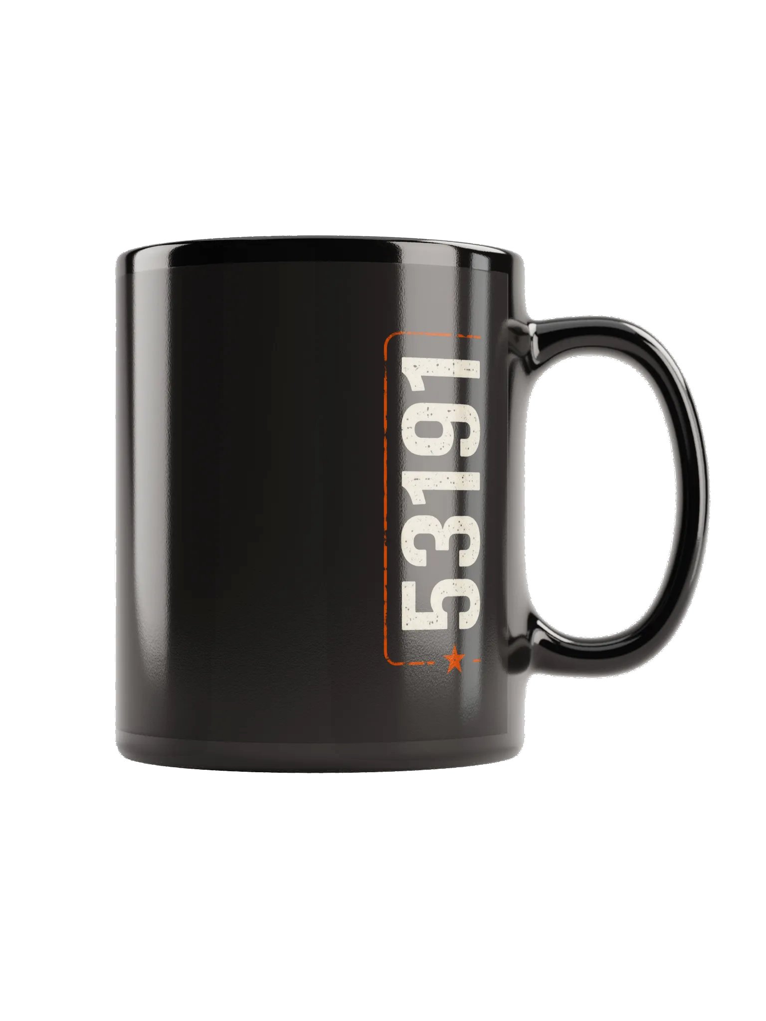 53191 ZIPCODE Black Mug product image (4)