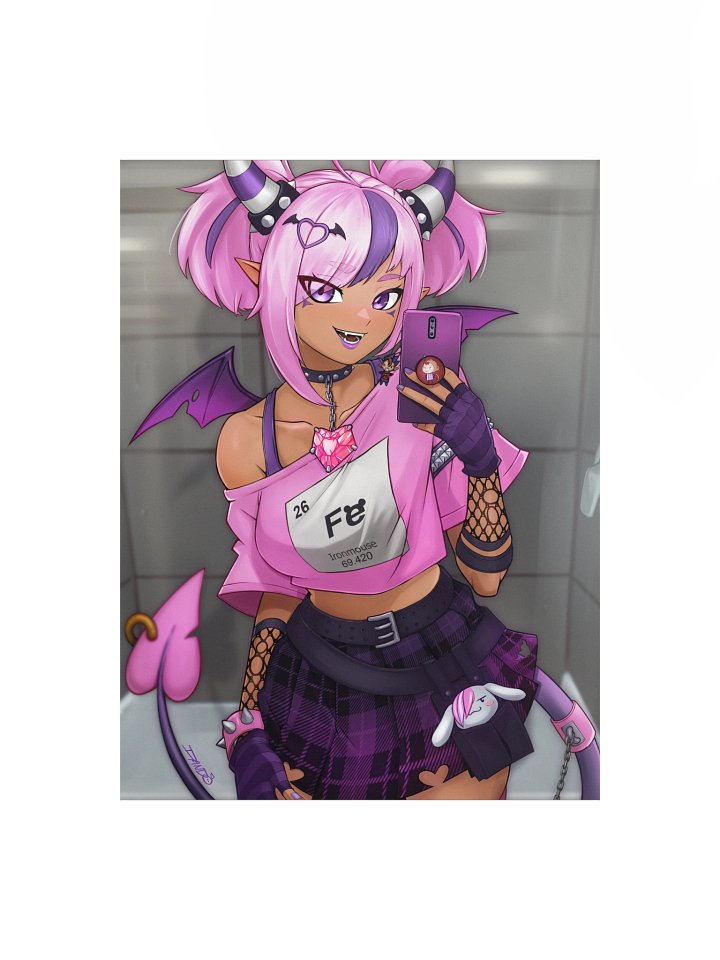 Ironmouse Punk Print product image (1)