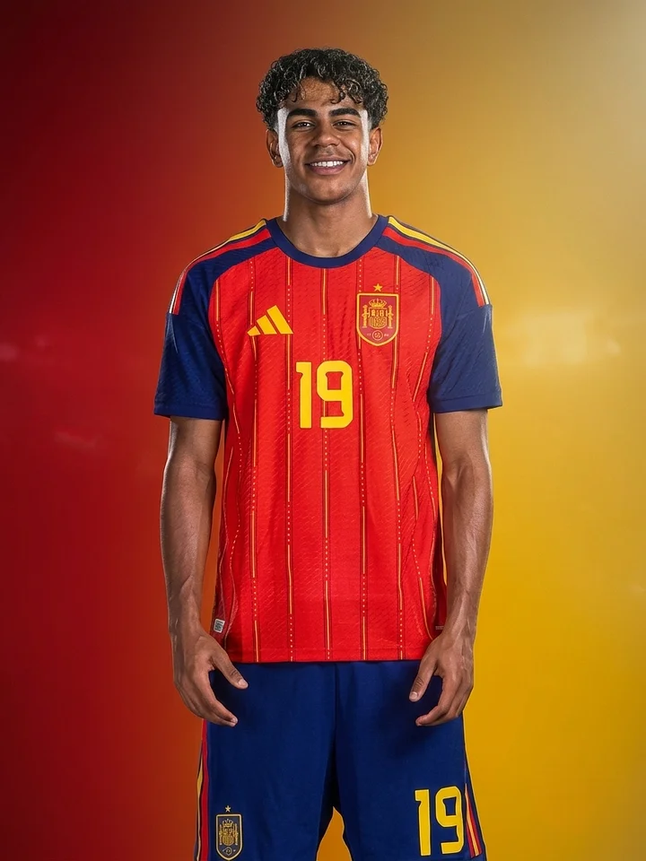 Lamine Yamal #19 Spain World Cup 2026 Jersey | La Roja Edition product image (1)