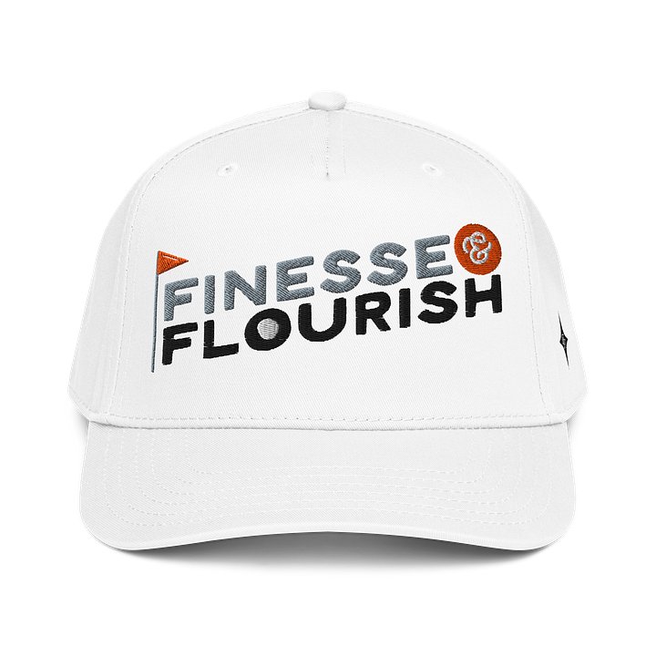 F&F Flag Mid-Profile Baseball Cap (WHT) product image (1)