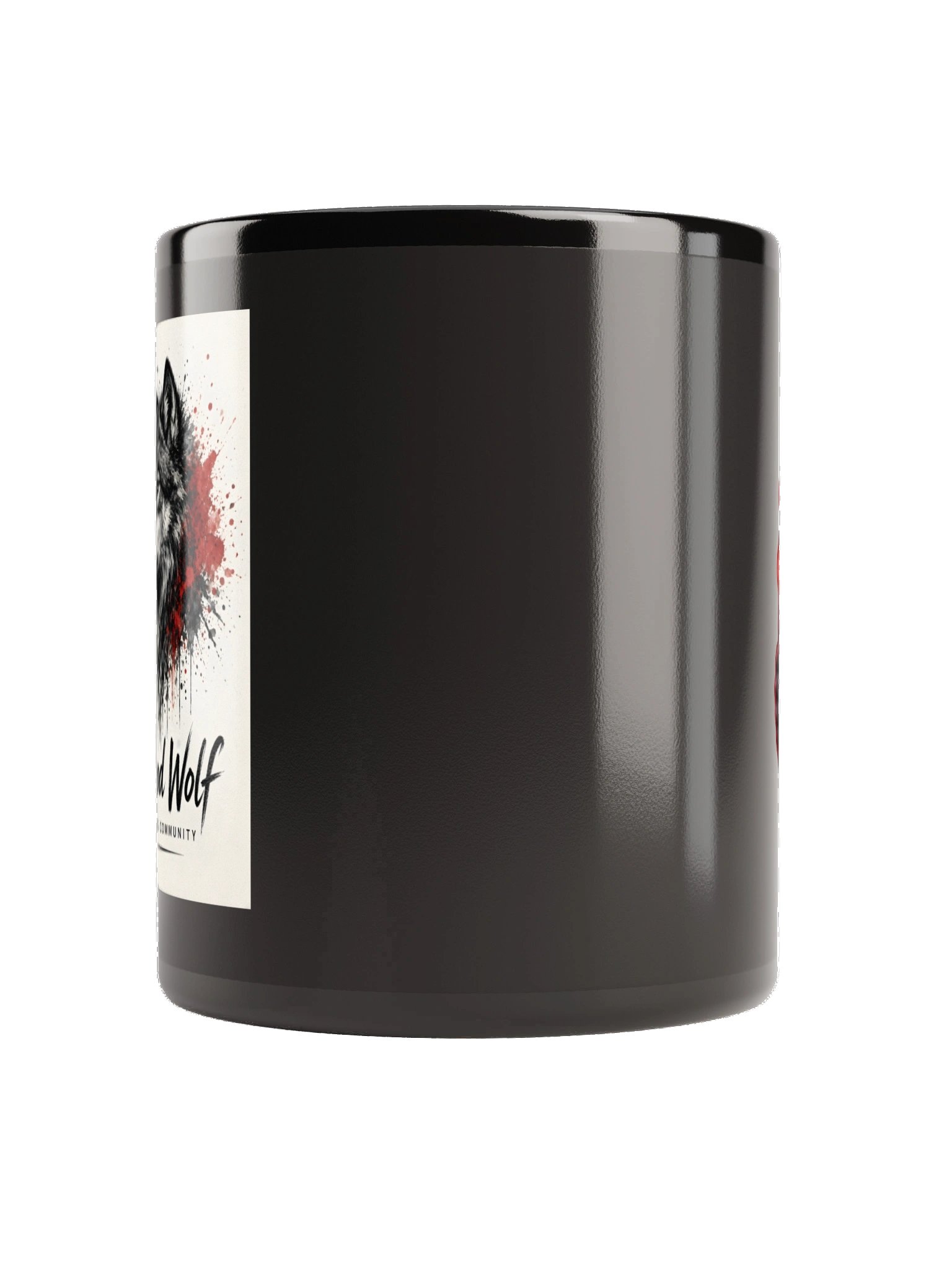 Blood Wolf Gaming Black Glossy Mug product image (3)