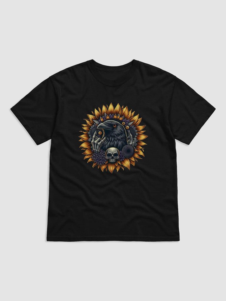 Raven and Sunflower Gothic T-Shirt product image (5)