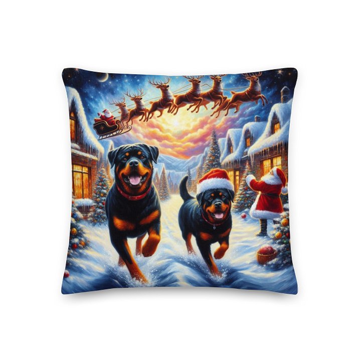 Christmas Magic Rottweiler Pillow product image (1)