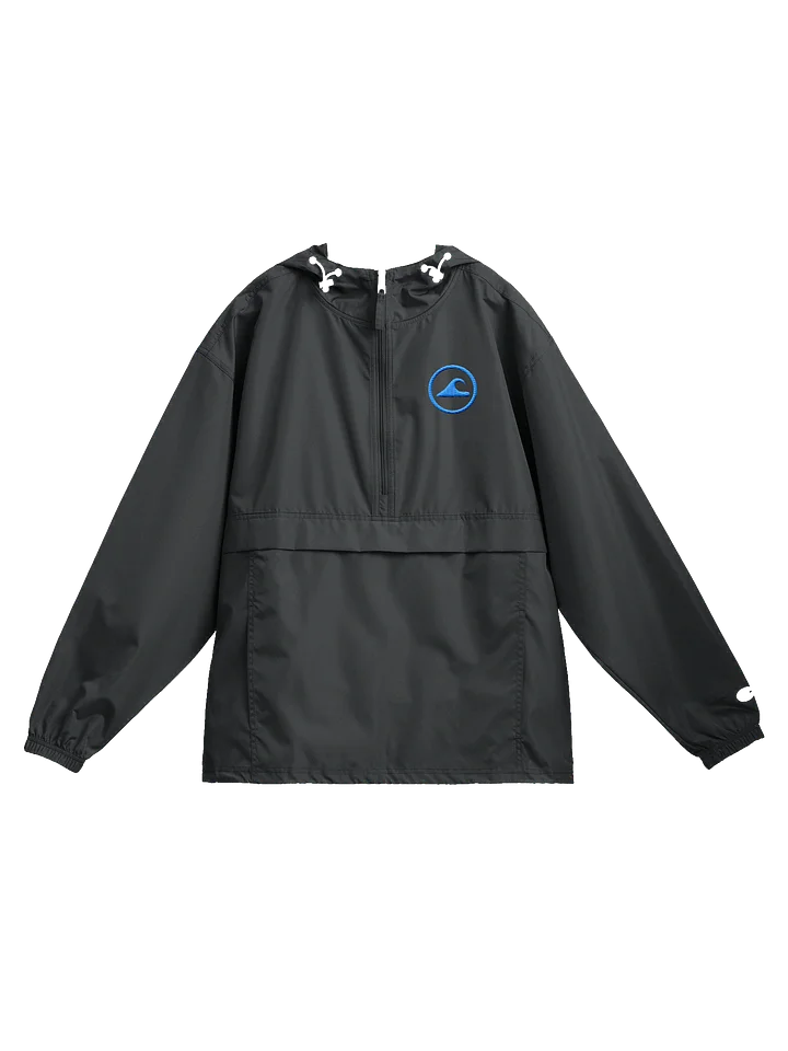 Embroidered Wave Rider Champion Packable Jacket (Aqua) product image (1)