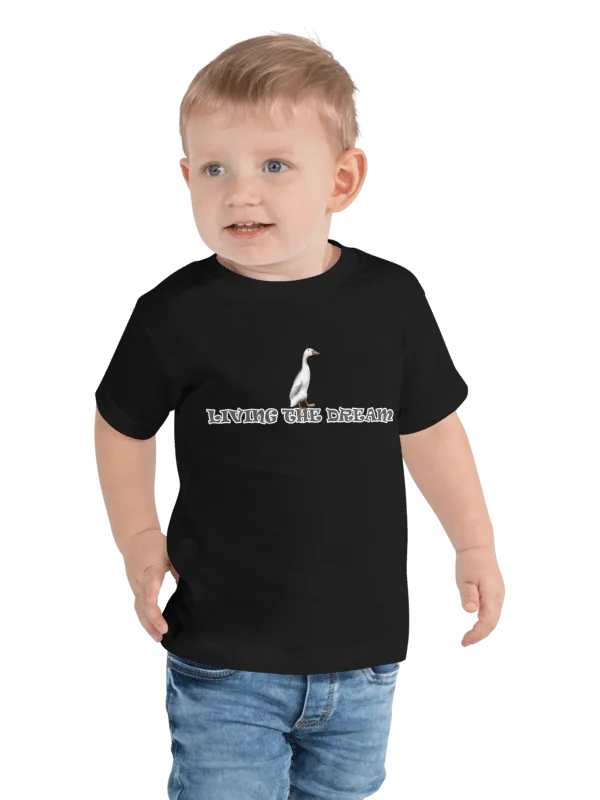Duck "LIVING THE DREAM", Toddler T-Shirt - Bella+Canvas product image (3)