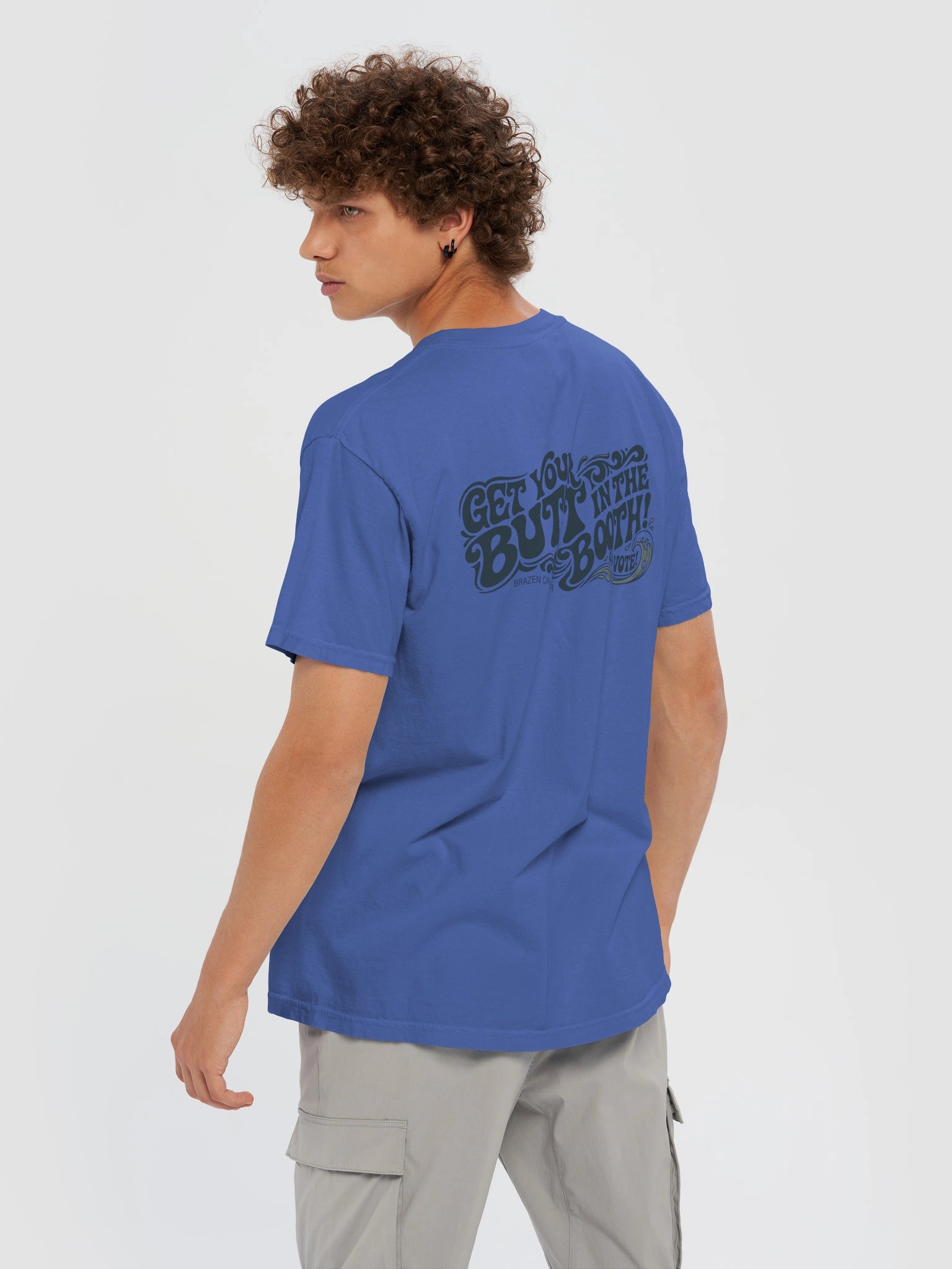 Brazen Candor – Get Your Butt in the Booth! T-Shirt - Vote Blue product image (4)