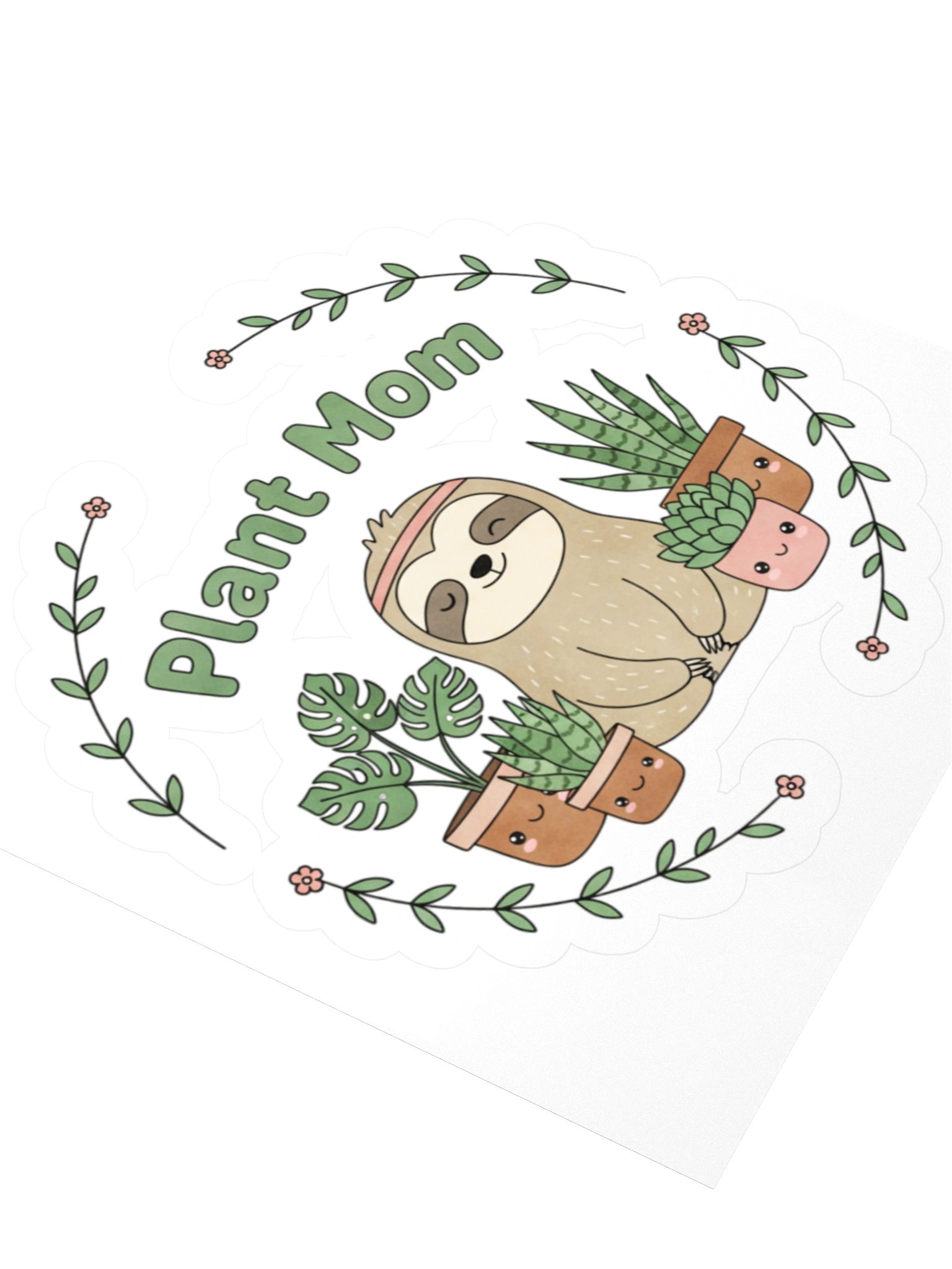 Sticker "Plant Mom" - Perezoso Cute product image (7)